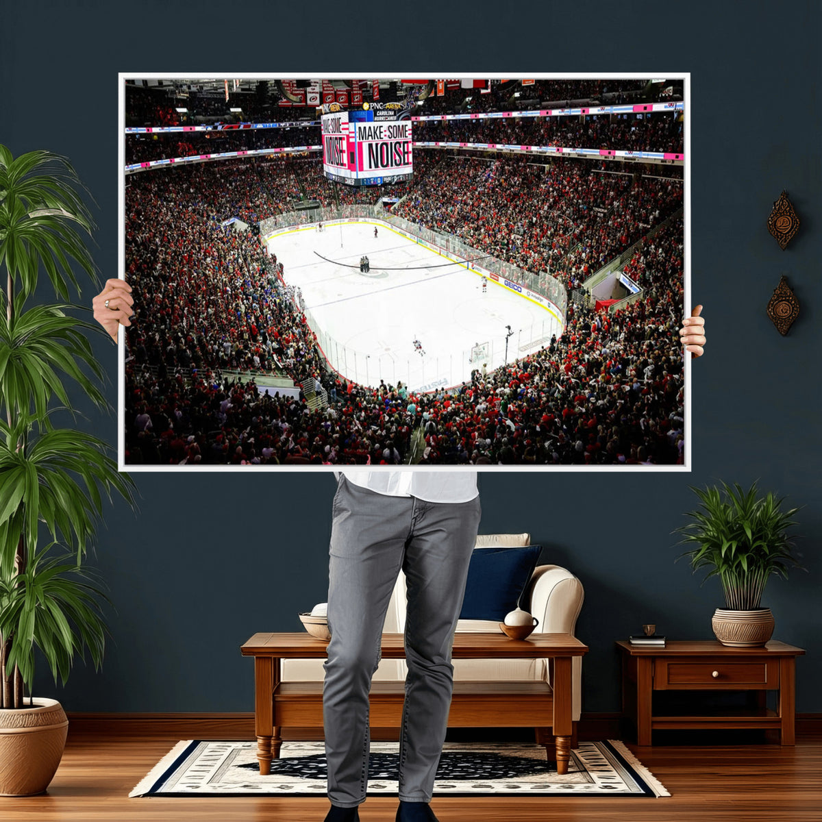 73950-MGV-CV-36X24 - PNC Arena Raleigh North Carolina Hurricanes Hockey Stadium