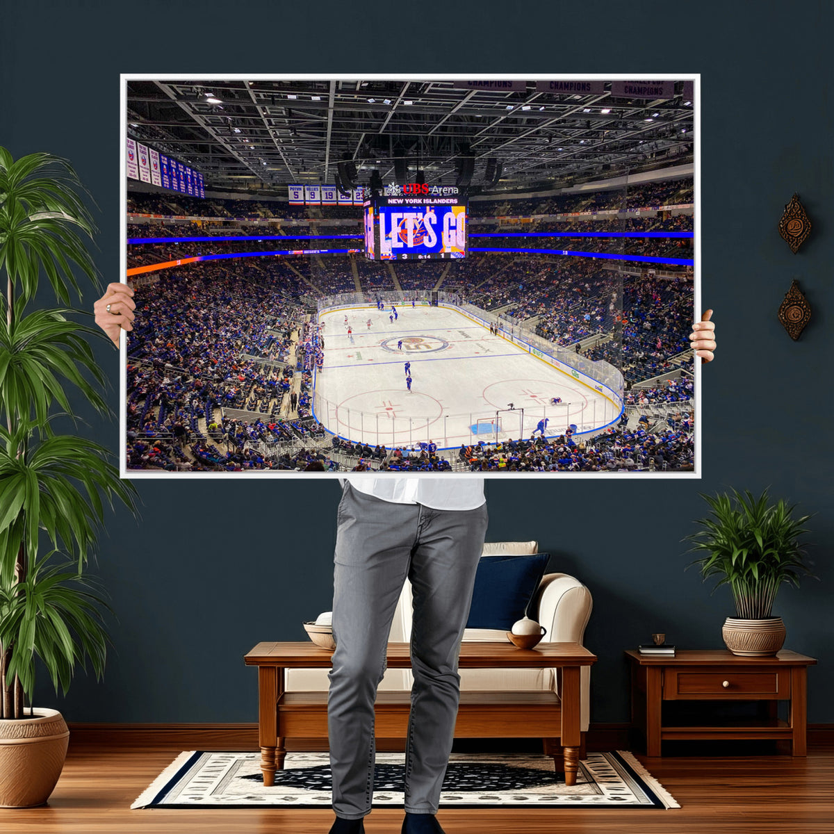 78692-MGV-CV-36X24 - UBS Arena Elmont New York Islanders Ice Hockey Wall Art, UBS Arena Elmont Wall Art Canvas Print