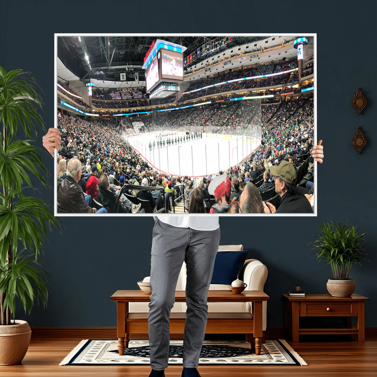 44414-MGV-CV-36X24 - Xcel Energy Center St Paul Minnesota Wild Ice Hockey Stadium