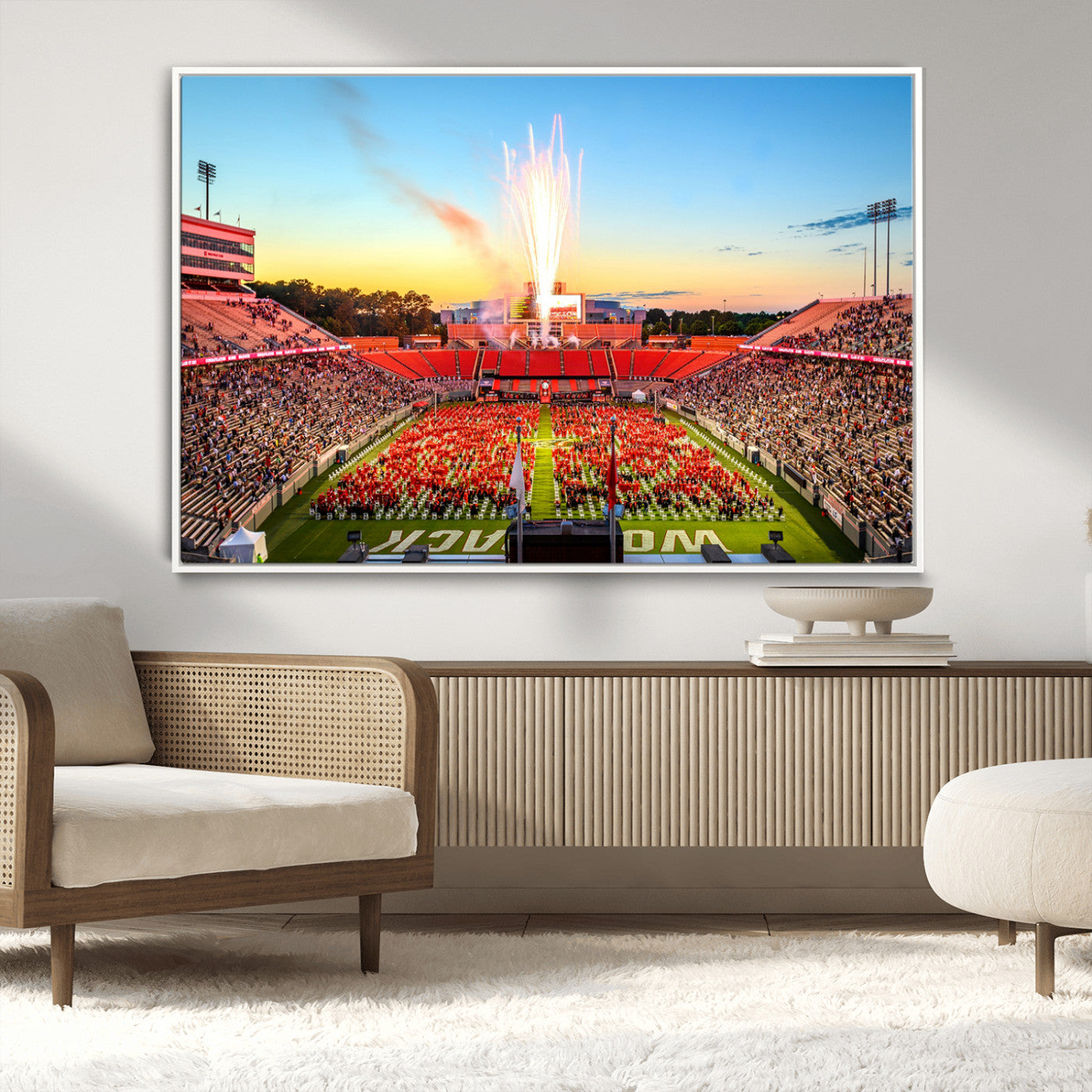 MGV-FC-36X24 - North Carolina State University Canvas Print, North Carolina State University Wolfpack Football Team