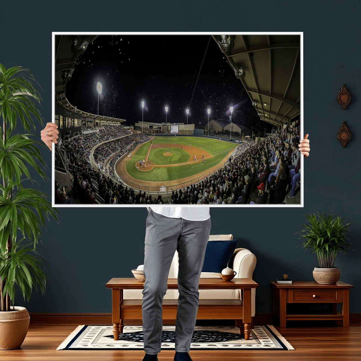 10262-MGV-CV-36X24 - Olsen Field at Blue Bell Park - Texas A&M Aggies Baseball Stadium Wall Art Canvas Print