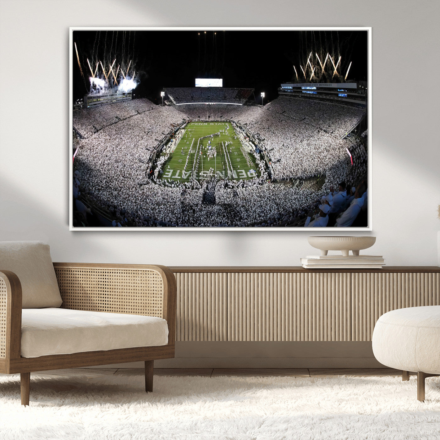 84537-MGV-CV-36X24-Penn State Beaver Stadium Canvas Wall Art - Nittany Lions Football Print