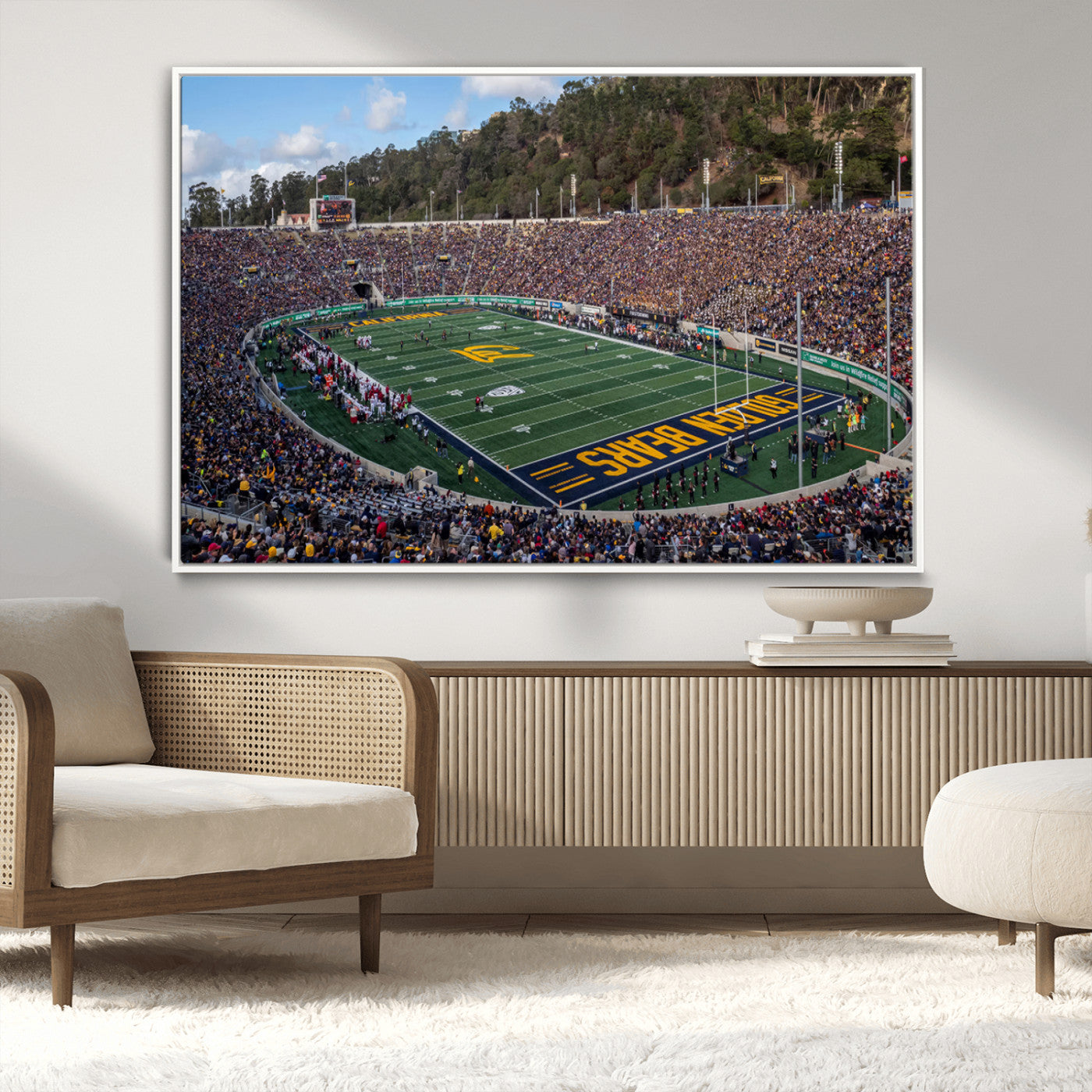 MGV-FC-36X24 - University of California Golden Bears Football Team Print - Berkeley California Memorial Stadium Art