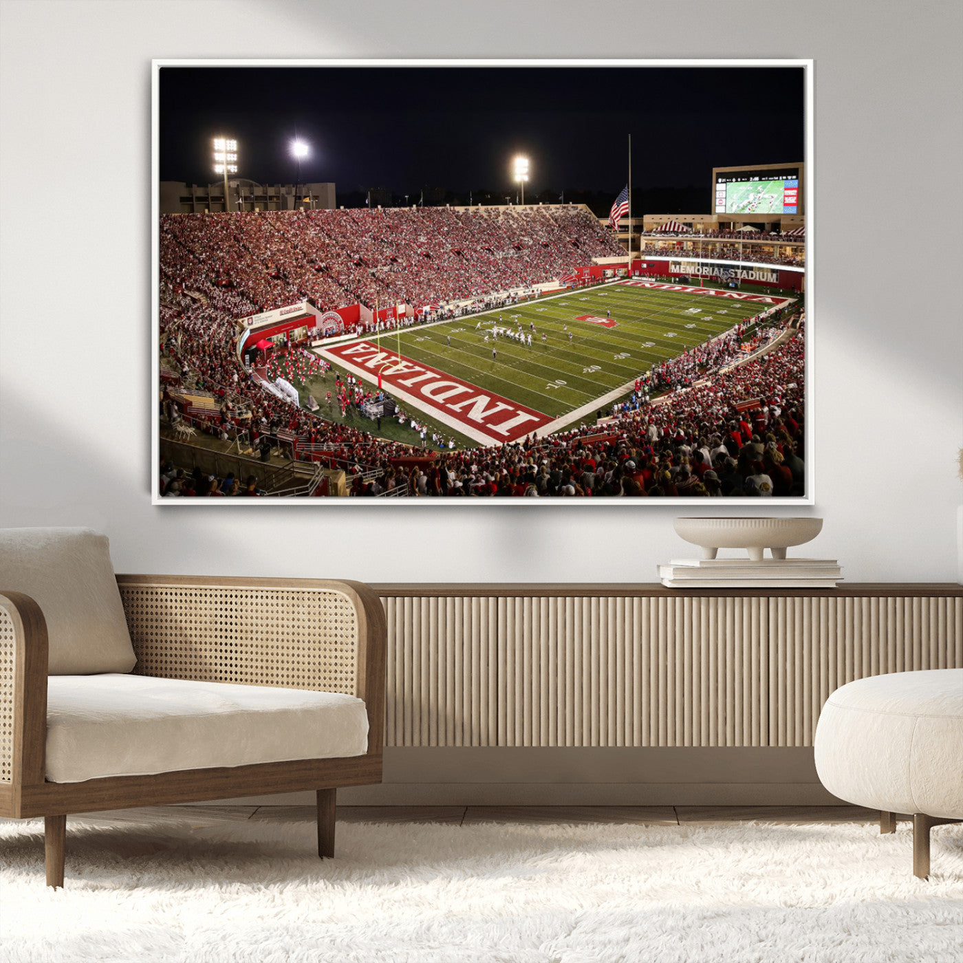 MGV-FC-36X24 - Indiana University Hoosiers Football Team Print Canvas