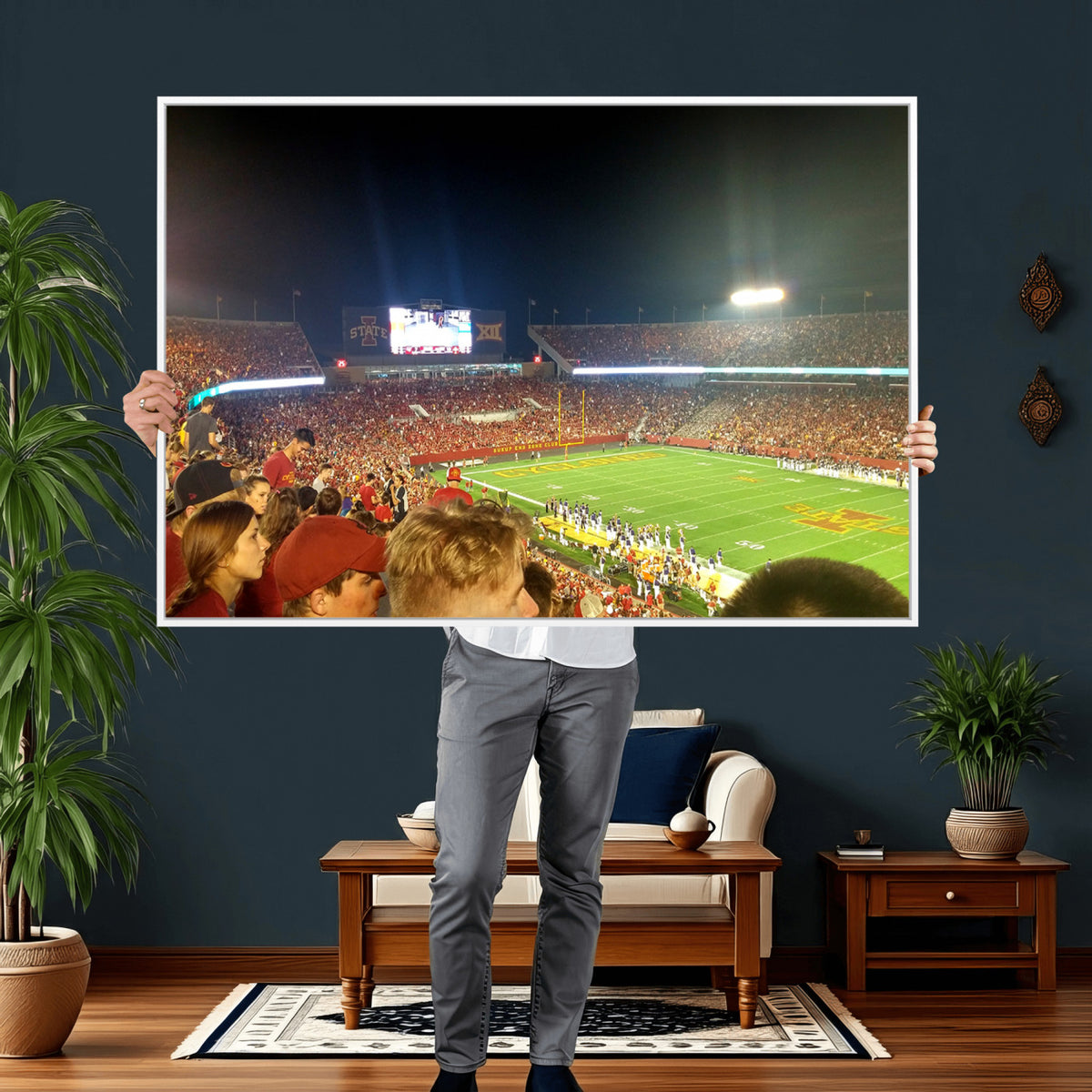 94319-MGV-CV-36X24 - Iowa State University Cyclones Art Print, Jack Trice Stadium Ames