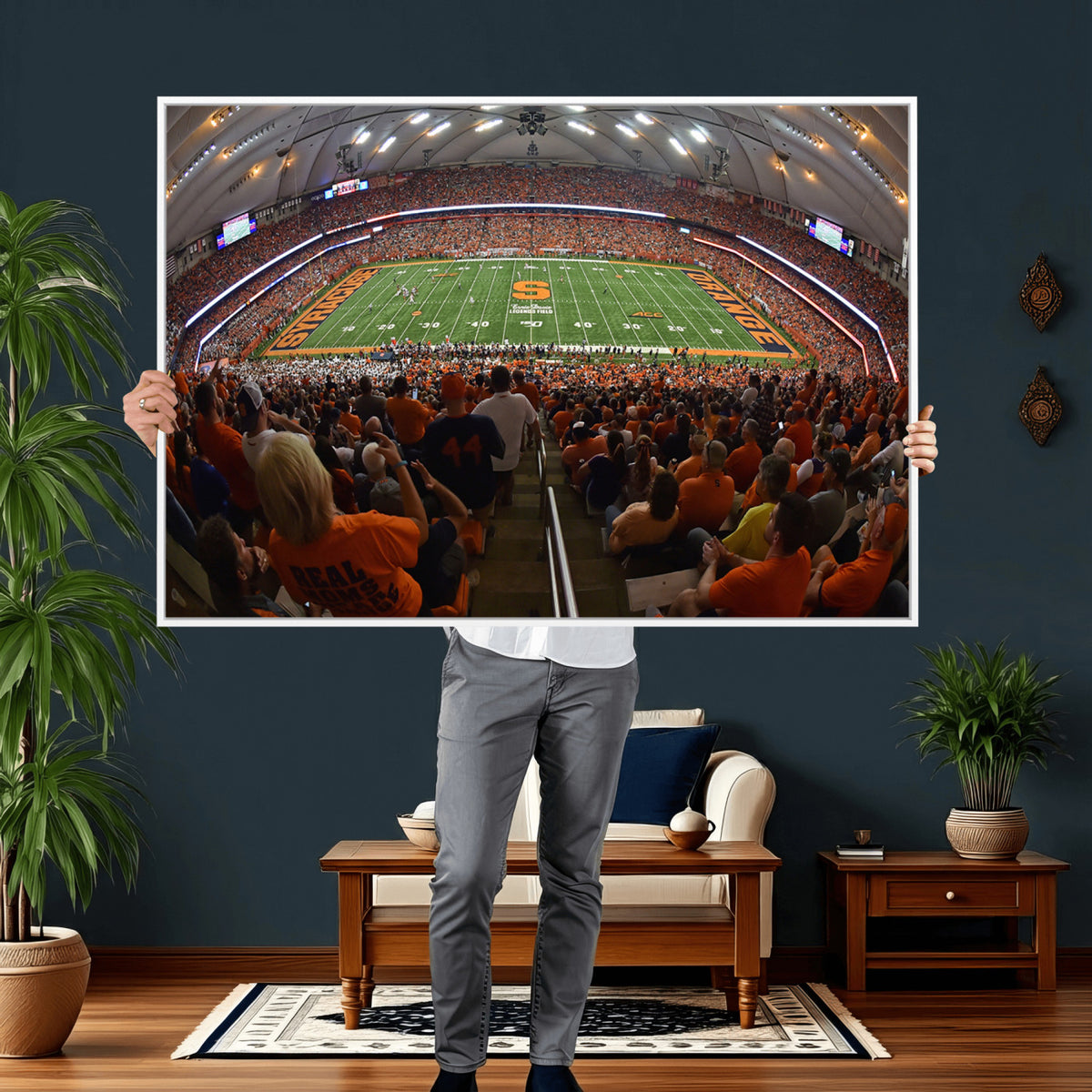 43291-MGV-CV-36X24 - Syracuse University Orange Football Canvas Print, Football Team Print - Syracuse JMA Wireless Dome