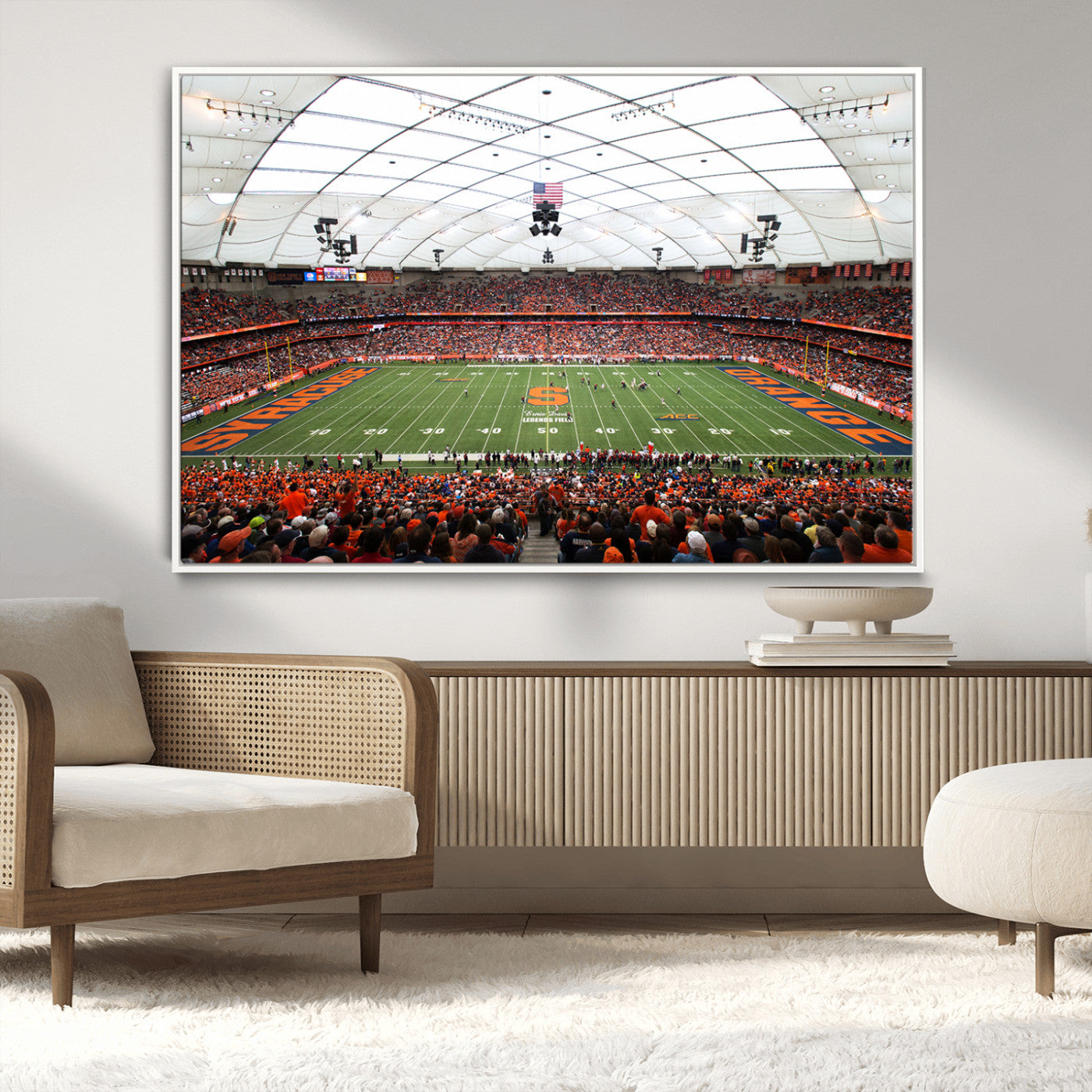 MGV-FC-36X24 - Syracuse University Orange Football Team Print - Syracuse JMA Wireless Dome Wall Art Canvas Print