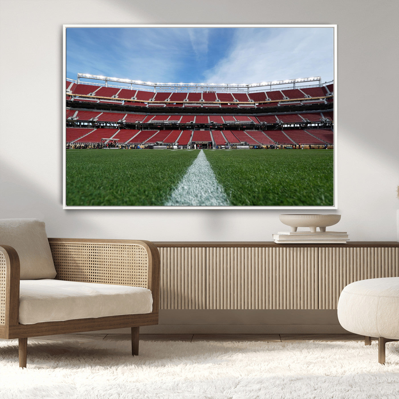 MGV-FC-36X24 - University of Tulsa Golden Hurricane Football Team Print - Tulsa H.A. Chapman Stadium Wall Art
