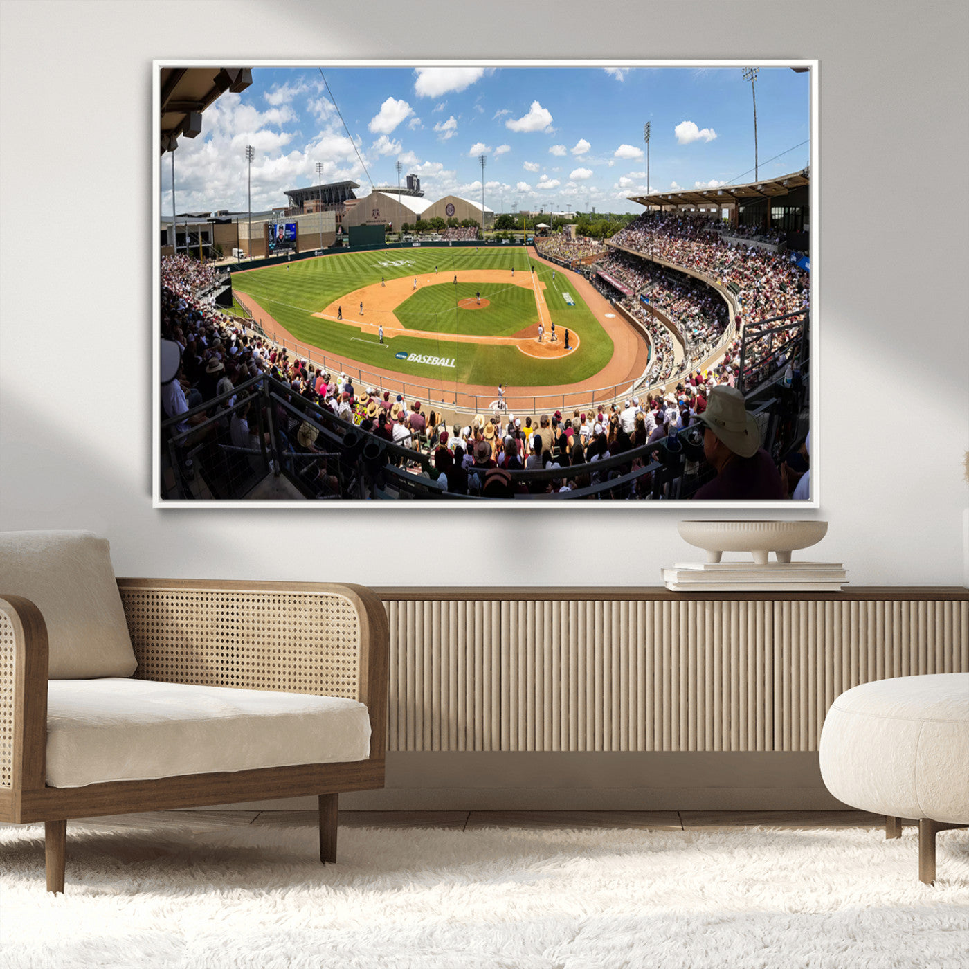 MGV-FC-36X24 - The Texas A&M University Aggies Athletics Team Print - College Station Kyle Field Wall Art Canvas