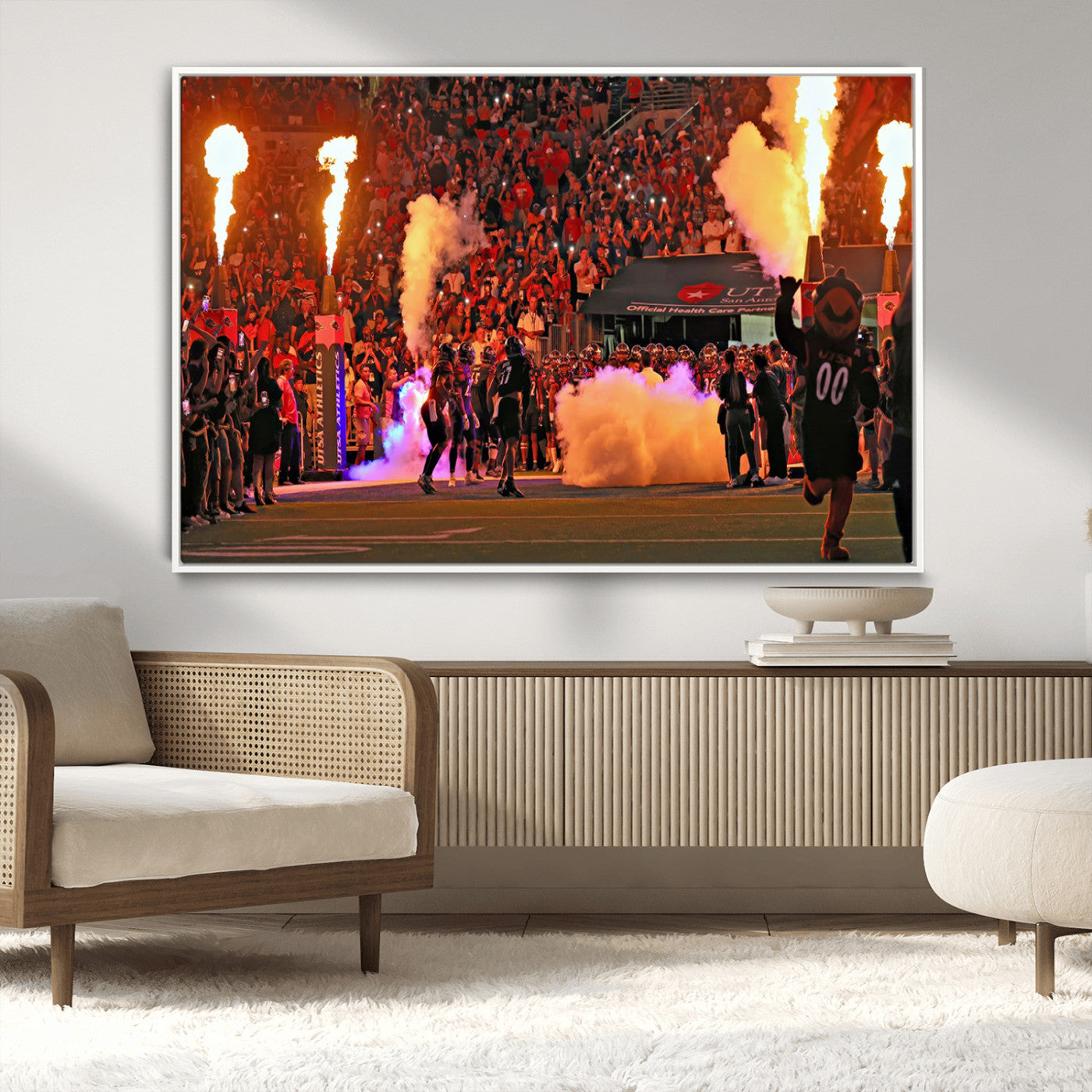MGV-FC-36X24 - The University of Texas at San Antonio Roadrunners Football Team Print - San Antonio Alamodome Wall