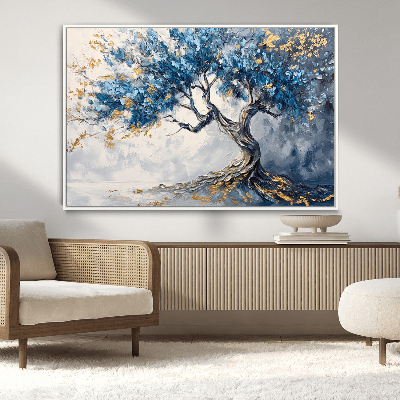 MGV-FC-36X24 - Abstract Tree Painting Canvas Wall Art | Tree of Life Painting Wall Art Canvas Print