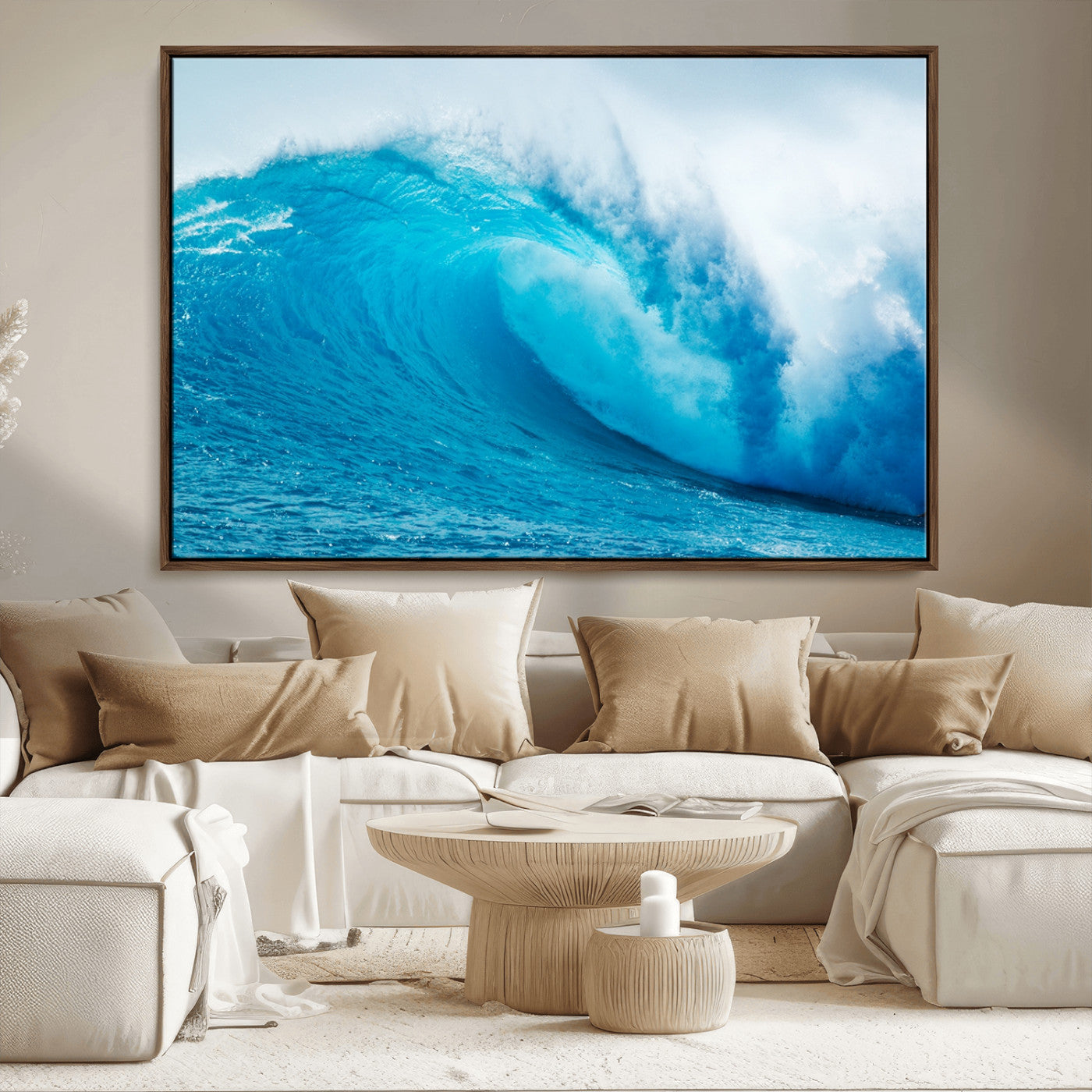 MGV-FC-36X24 - Big Ocean Surfing Wave Wall Art Canvas Print