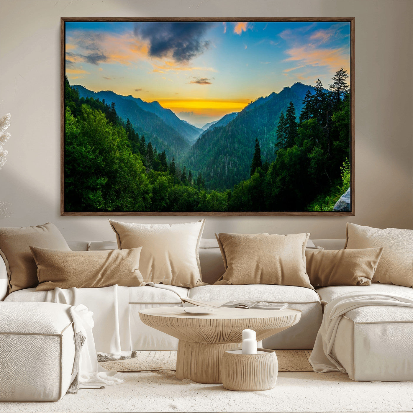 MGV-FC-36X24 - Green Forest Wall Art Canvas Print