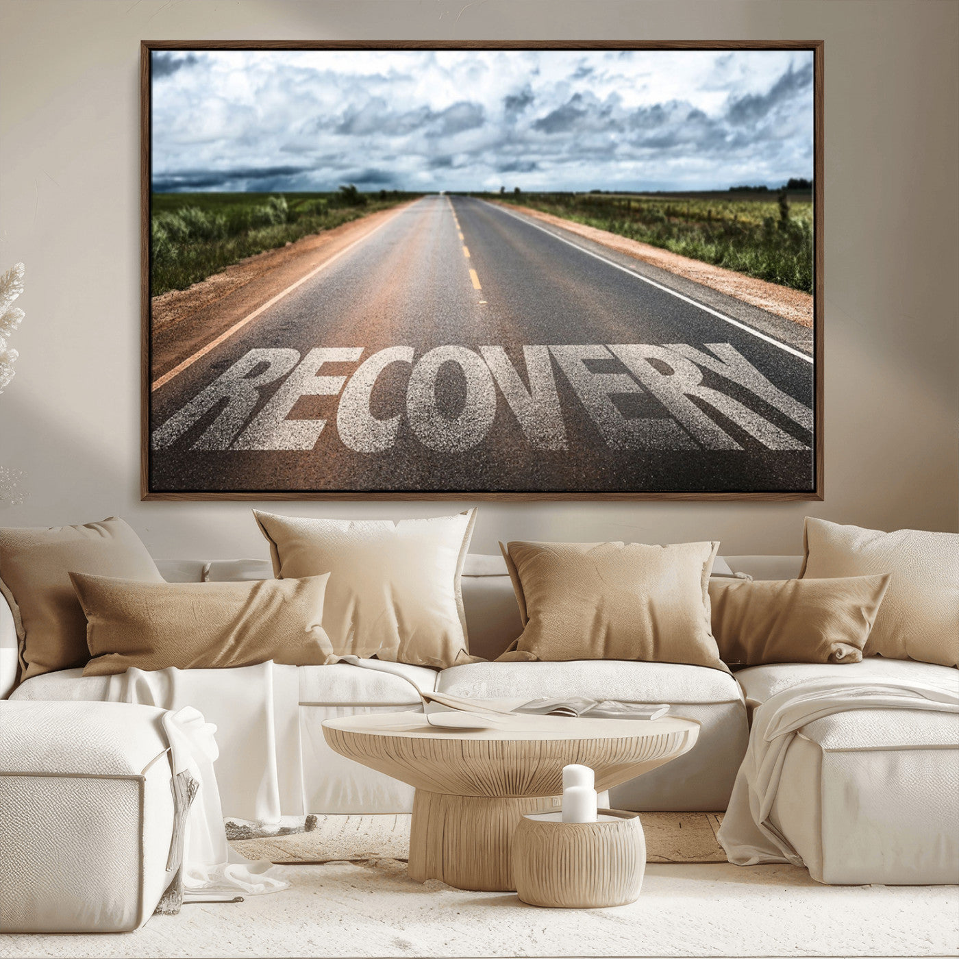 MGV-FC-36X24 - Recovery Road Wall Art Canvas Print
