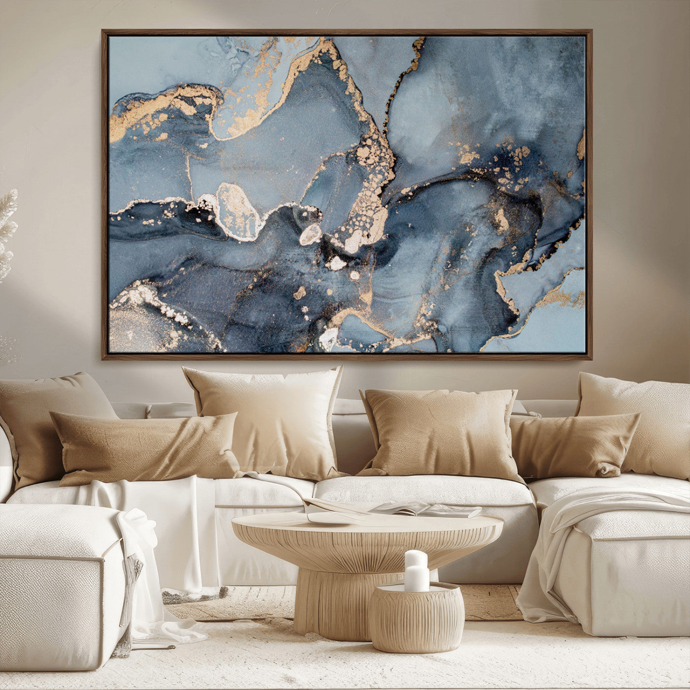 MGV-FC-36X24 - Multipanel Marble Fluid Effect Wall Art Abstract Canvas Wall Art Print