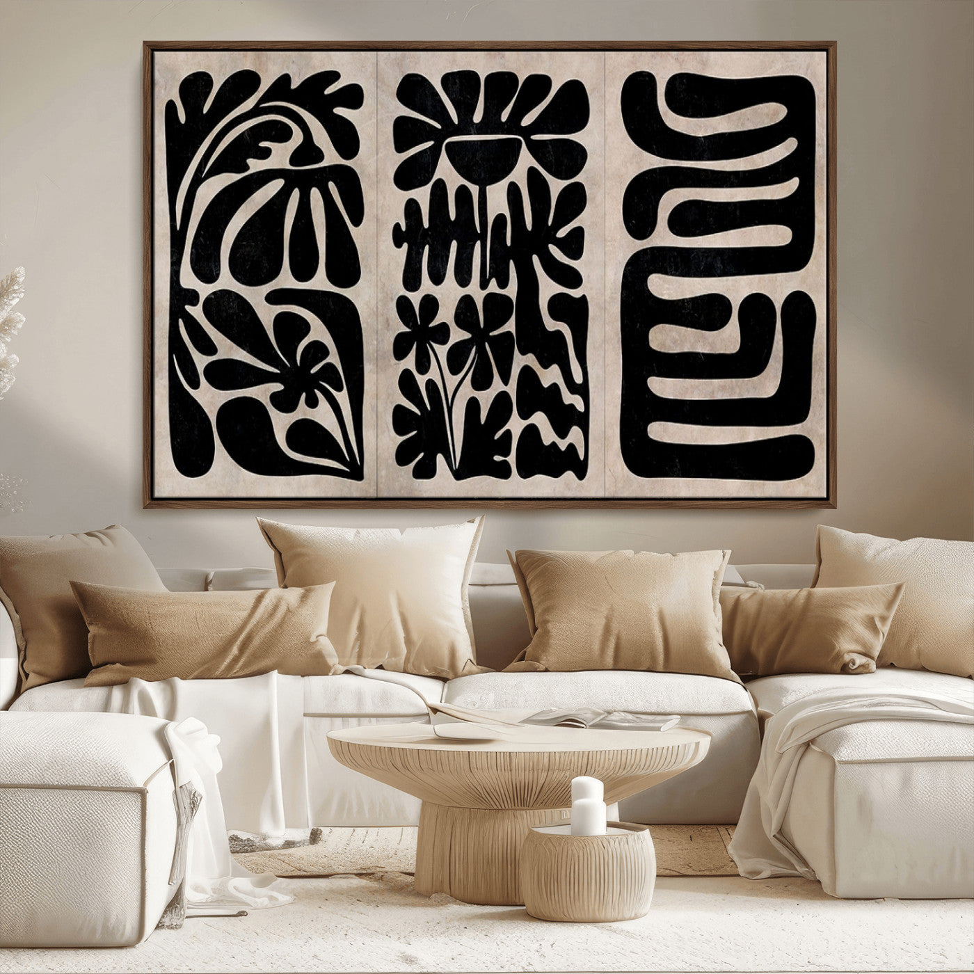 MGV-FC-36X24 - Canvas Print Wall Art Abstract Art Boho, Framed Boho Art Canvas Print