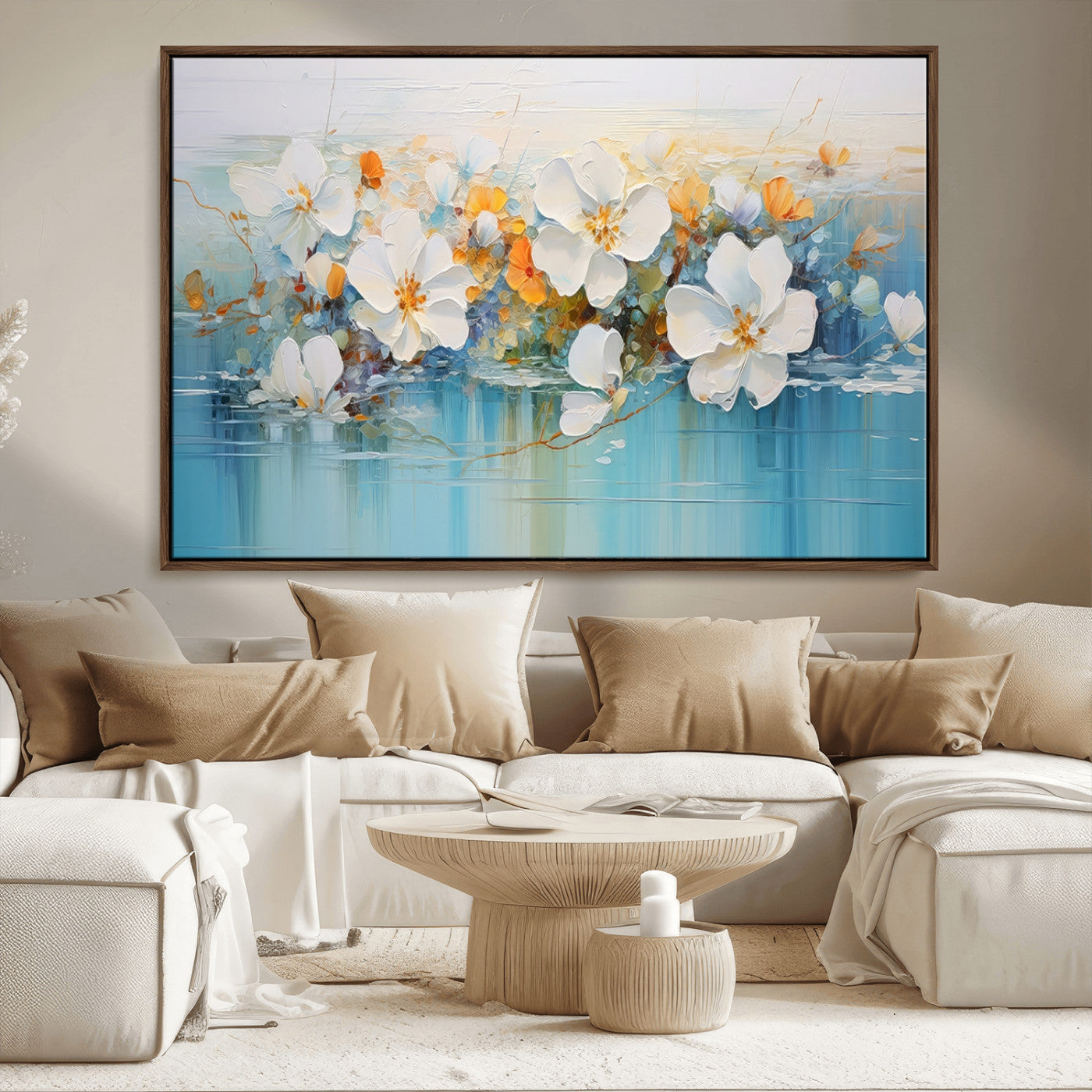 MGV-FC-36X24 - Abstract Flower Wall Art Canvas Print