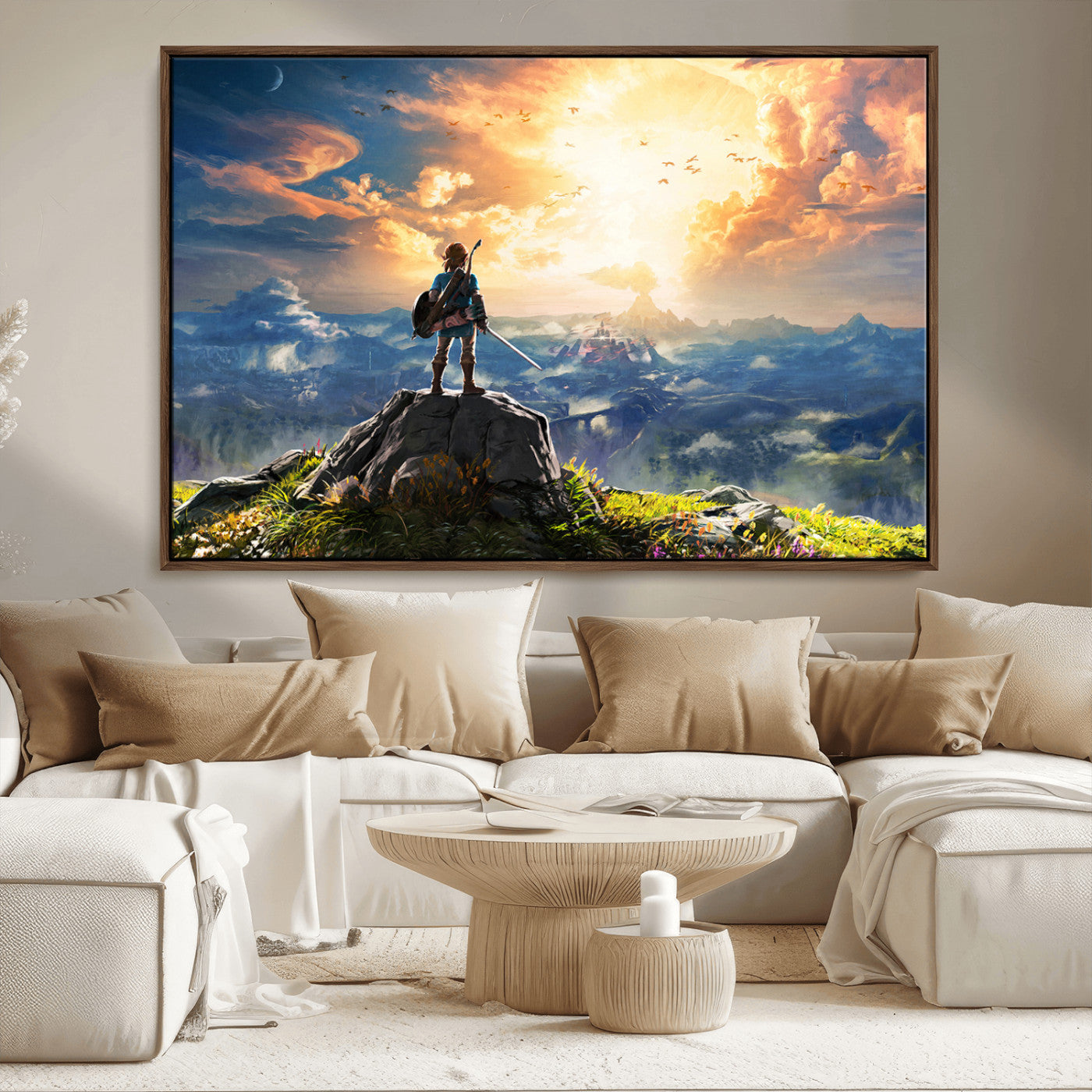MGV-FC-36X24 - Legend of Zelda Breath of the Wild Game Wall Art Canvas, Legend of Zelda Canvas Print