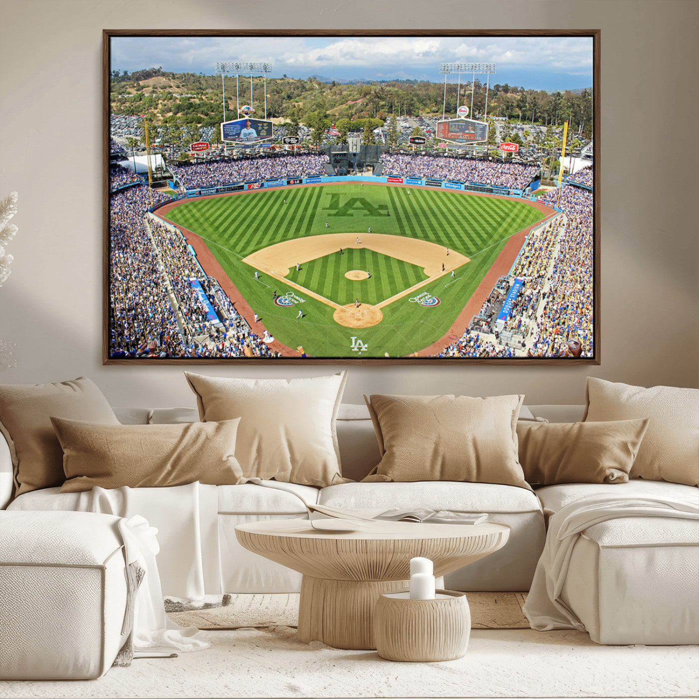 MGV-FC-36X24 - Citi Field Wall Art Print | 3-Panel New York Mets Baseball Stadium Canvas Print | Framed Sports Decor for Living Room, Man Cave, or Office