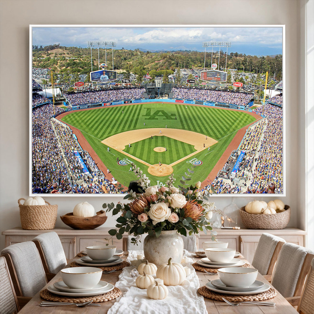 34760-MGV-CV-36X24 - Citi Field Wall Art Print | 3-Panel New York Mets Baseball Stadium Canvas Print
