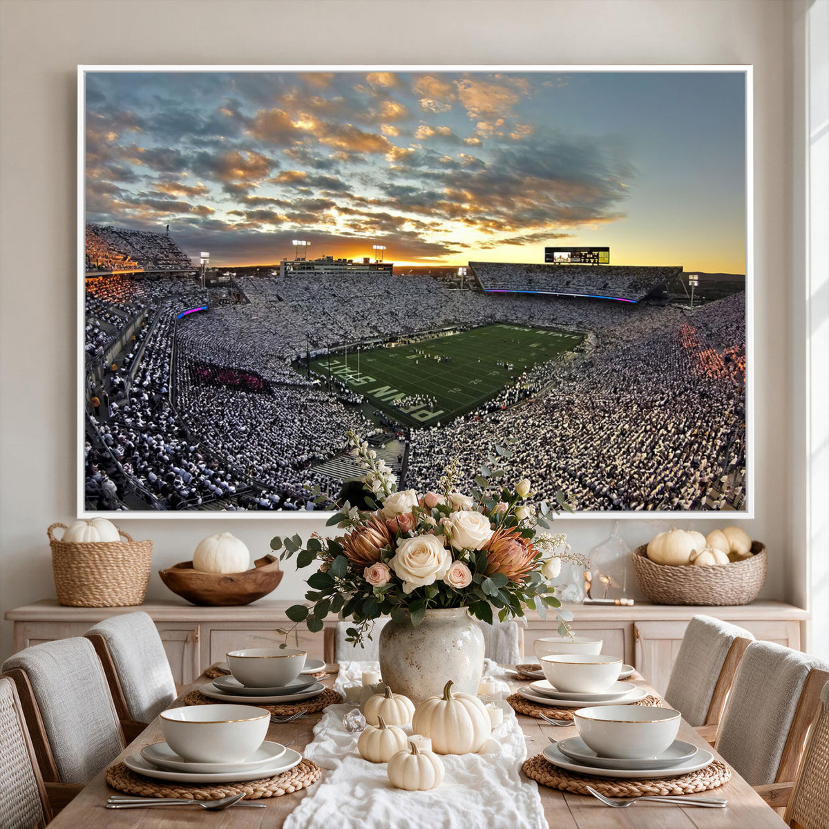 38807-MGV-CV-36X24 - Beaver Stadium Wall Art, Penn State Stadium Wall Art | Penn State Nittany Lions Football