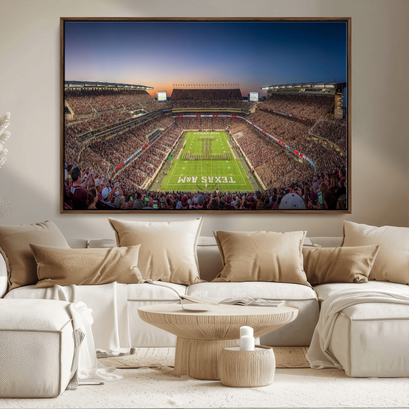 MGV-FC-36X24 - Kyle Field Wall Art Print | Large Texas A&M Aggies Football Canvas Print for Sports Enthusiasts | Framed, Ready-to-Hang Stadium Decor