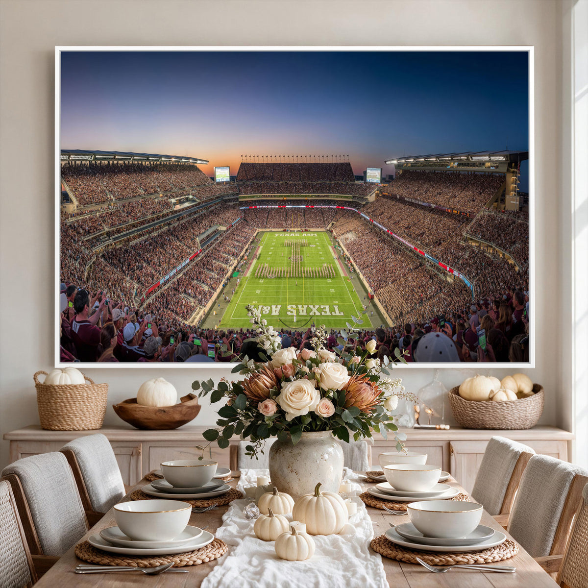 17421-MGV-CV-36X24 - Kyle Field Wall Art Print | Large Texas A&M Aggies Football Canvas Print for Sports Enthusiasts |