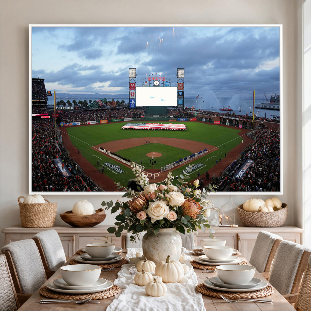 44631-MGV-CV-36X24 - Oracle Park San Francisco Giants Wall Art | Oracle Park Stadium Canvas Print
