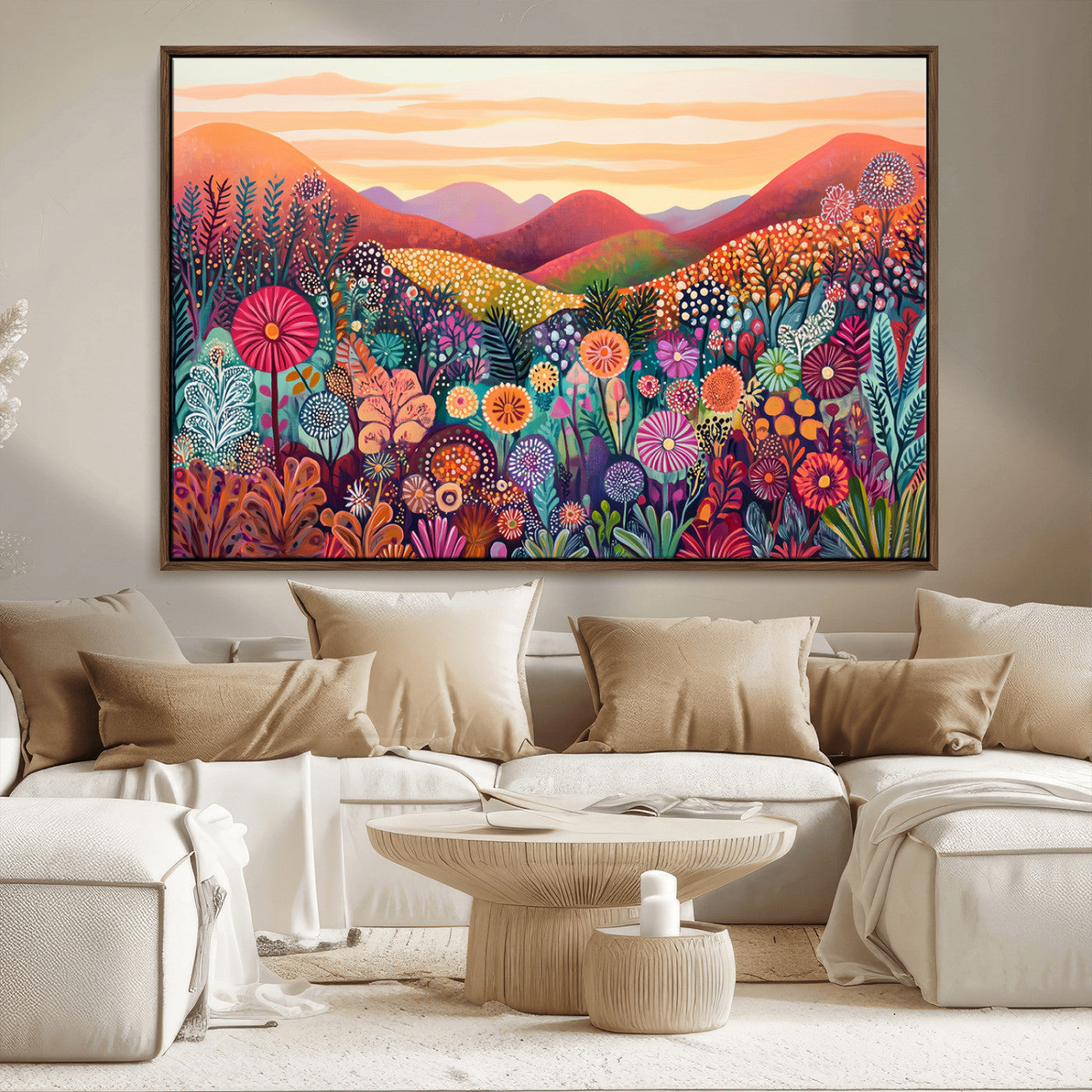 MGV-FC-36X24 - Yayoi Kusama 1986 Wall Art Print – Yayoi Kusama Wabi Sabi Japanese Wall Art Print - Vibrant Abstract