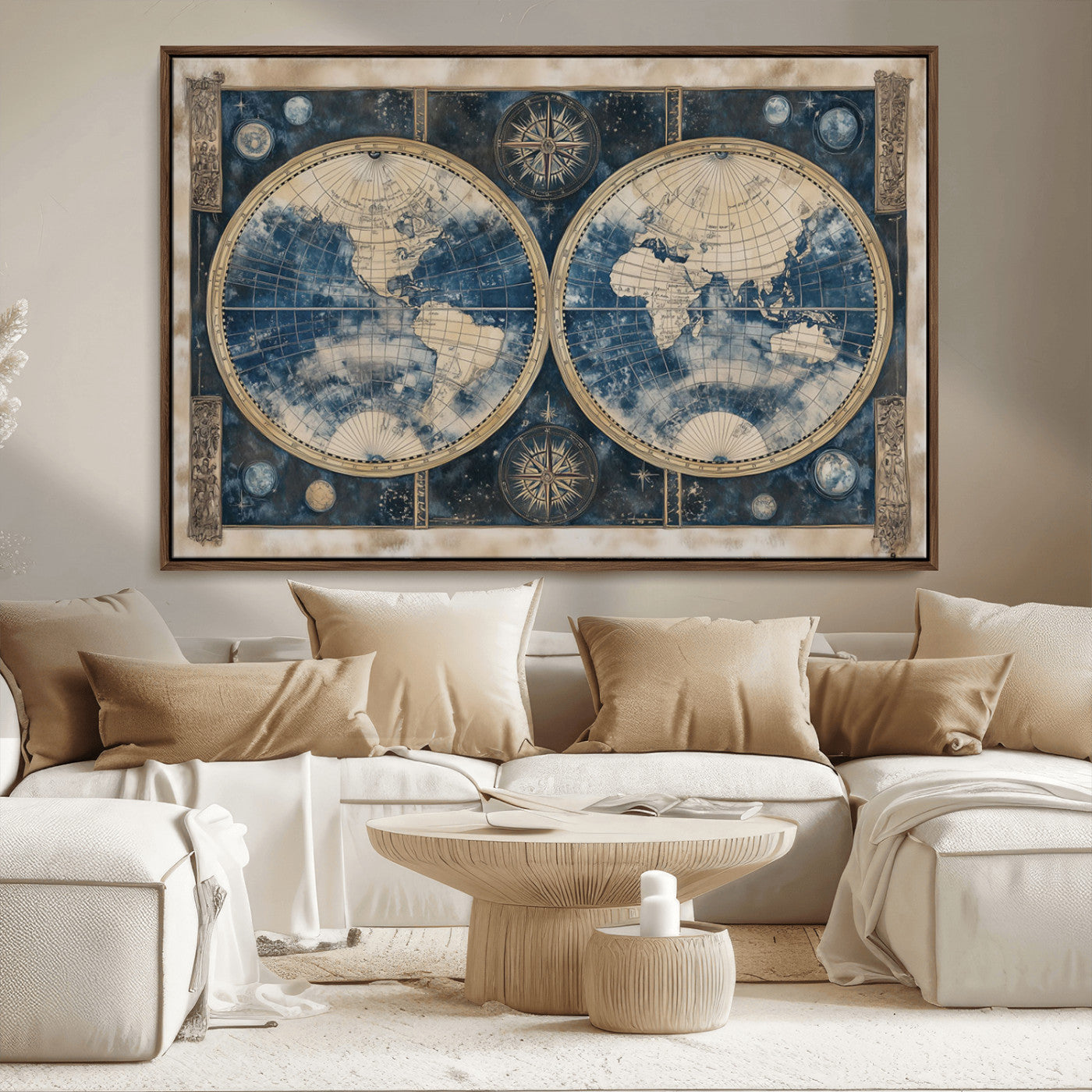 MGV-FC-36X24 - World Map Canvas Print