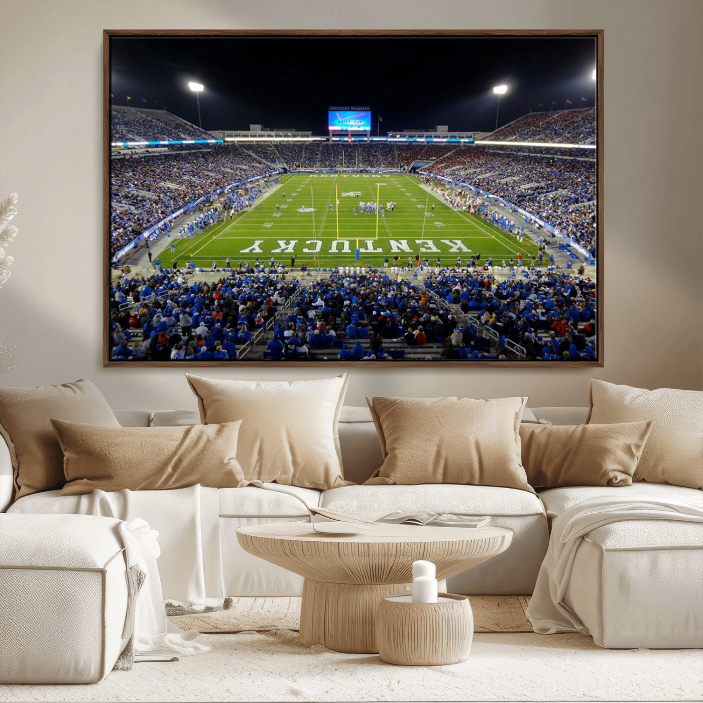 MGV-FC-36X24 - Kroger Field Canvas Wall Art - Kentucky Stadium Wall Art Print - Sunset Football Stadium Wall Decor