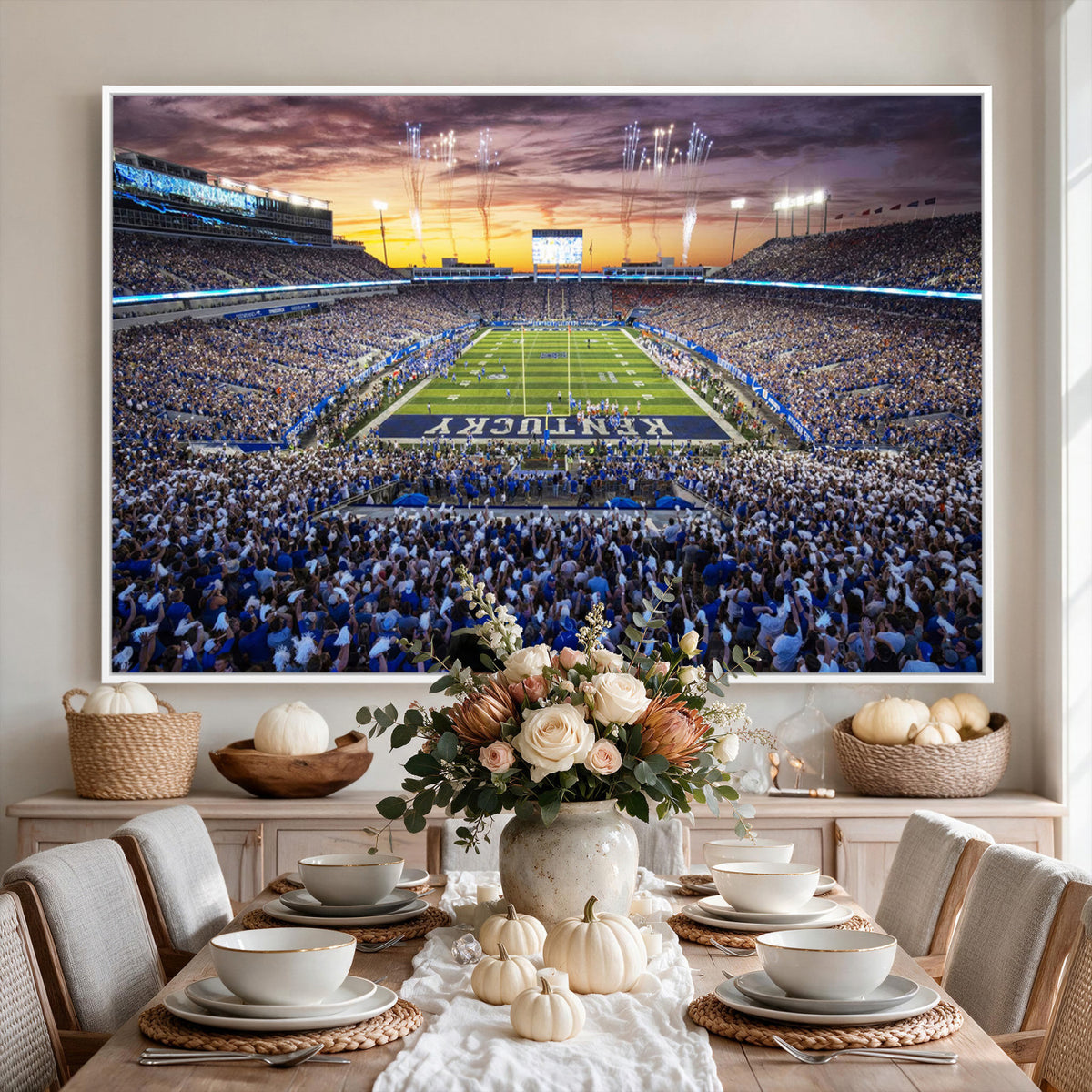 78524-MGV-CV-36X24 - Kroger Field Wall Art Print, Kentucky Stadium Wall Art