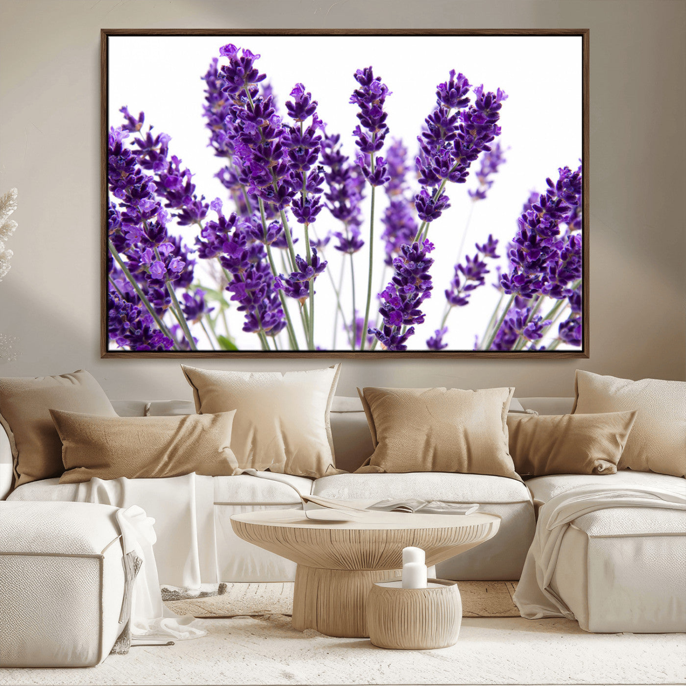 MGV-FC-36X24 - Lavender Flower Wall Art Canvas Print
