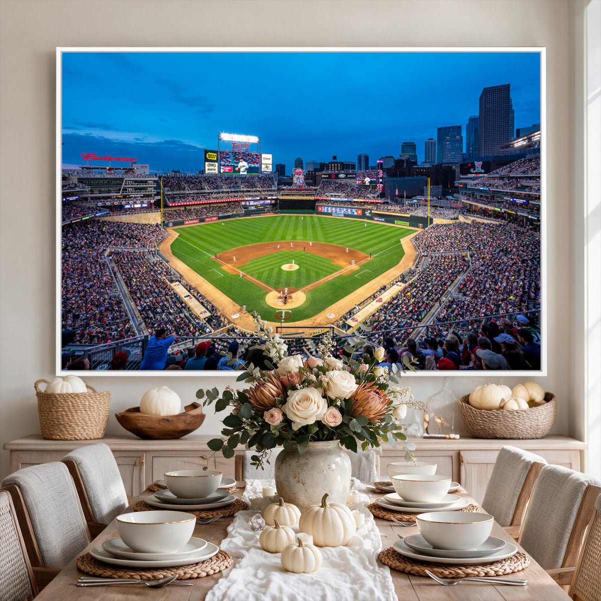 77273035-MGV-CV-36X24 - Target Field Stadium Wall Art Canvas Print, Minnesota Twins
