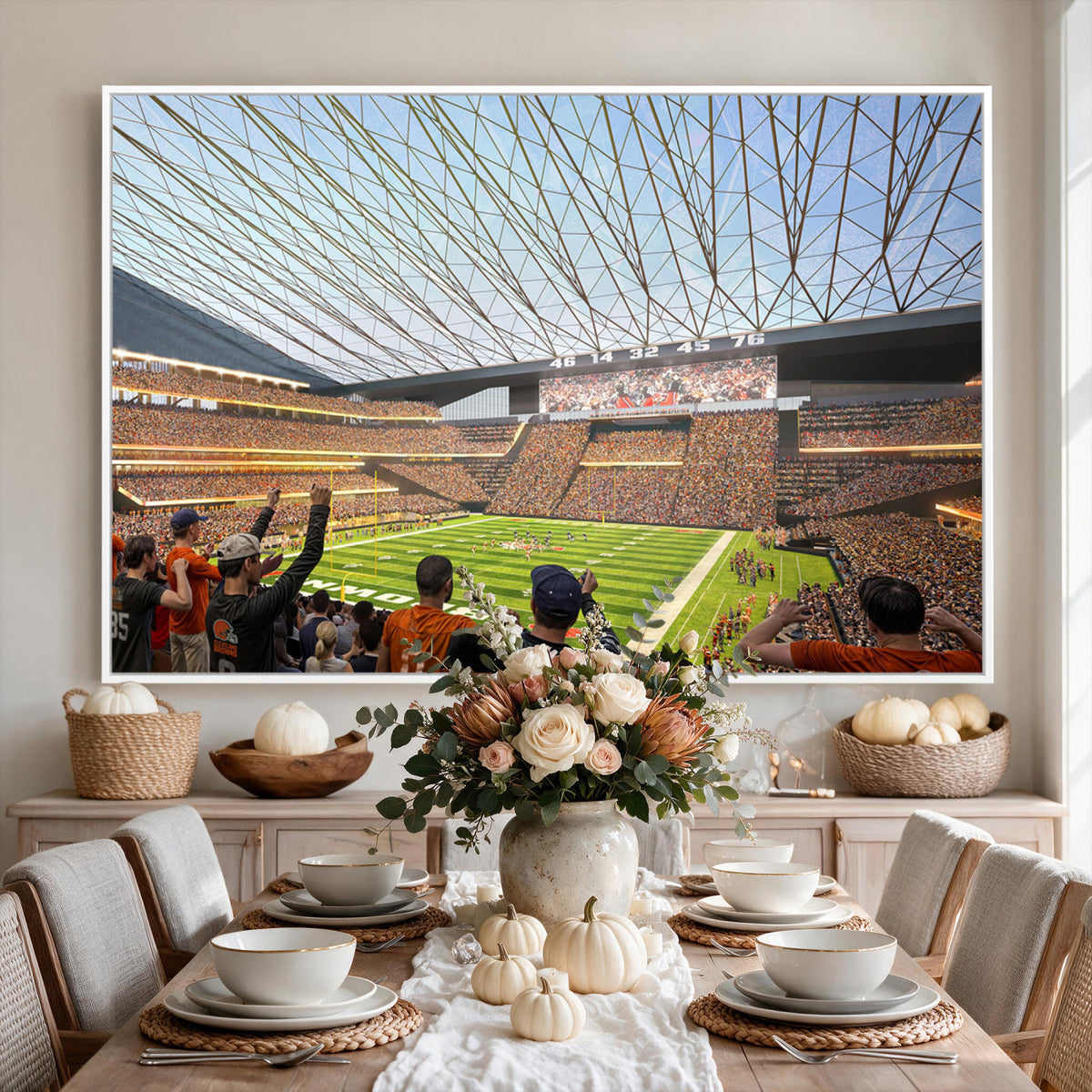81960112-MGV-CV-36X24 - Cleveland Browns Stadium Wall Art Canvas Print