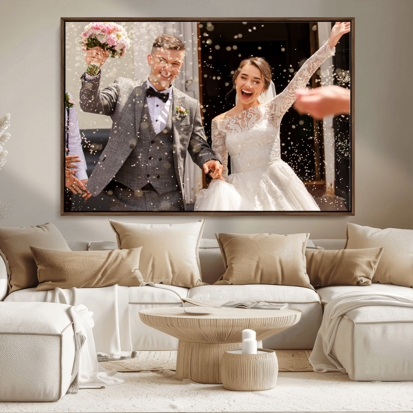 Framed Create Your Canvas Print - Personalized Wall Art for Home Decor Wall Art Print, Create Your Own Photo Canvas Print