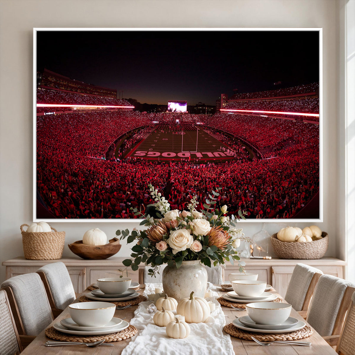 38331045-MGV-CV-36X24 - Dooley Stadium Wall Art, Sports Arena Canvas Print, Dooley Field Sanford Stadium