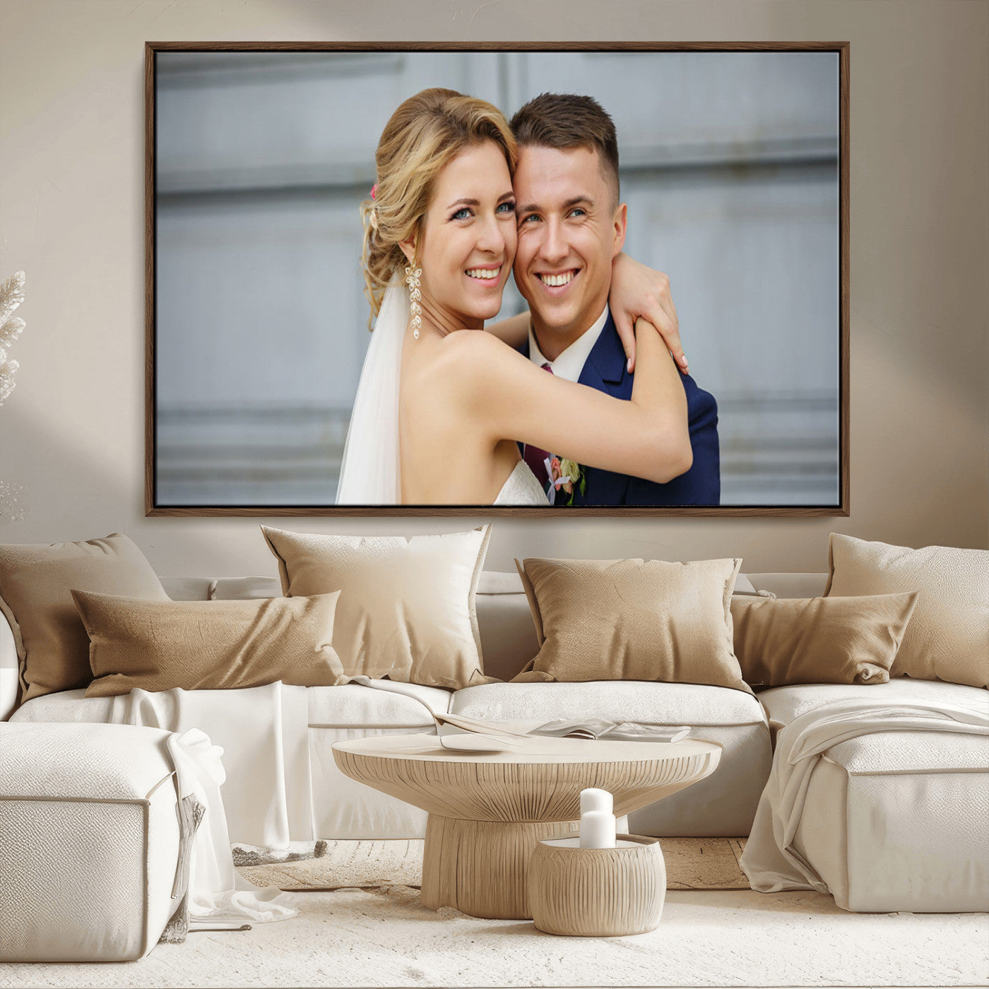 MGV-FC-36X24 - Create Your Own Photo Framed Canvas Print - Custom Personalized Wall Art Print for Gift