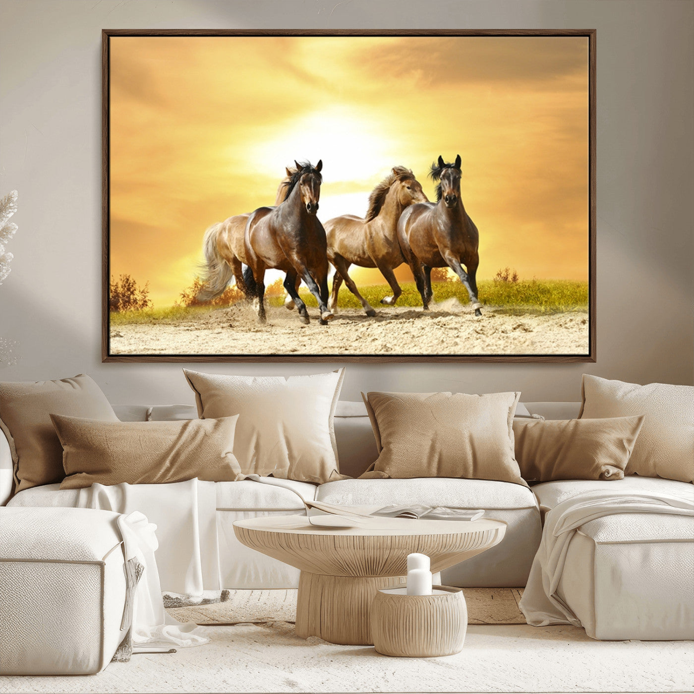 MGV-FC-36X24 - Wild Horses Wall Art Canvas Print