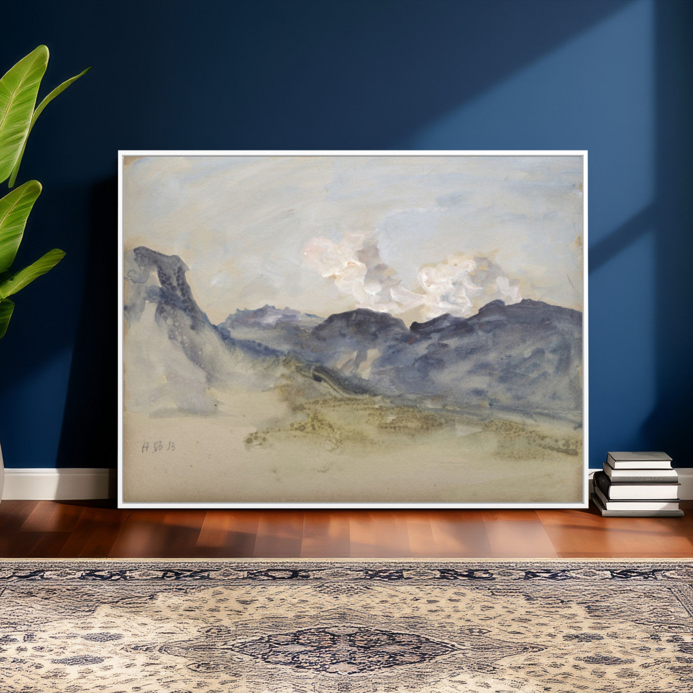 14644686-MGV-CV-36X24 - Alps Hercules Brabazon Brabazon Abstract Wall Art Canvas Print for Modern Home Decor