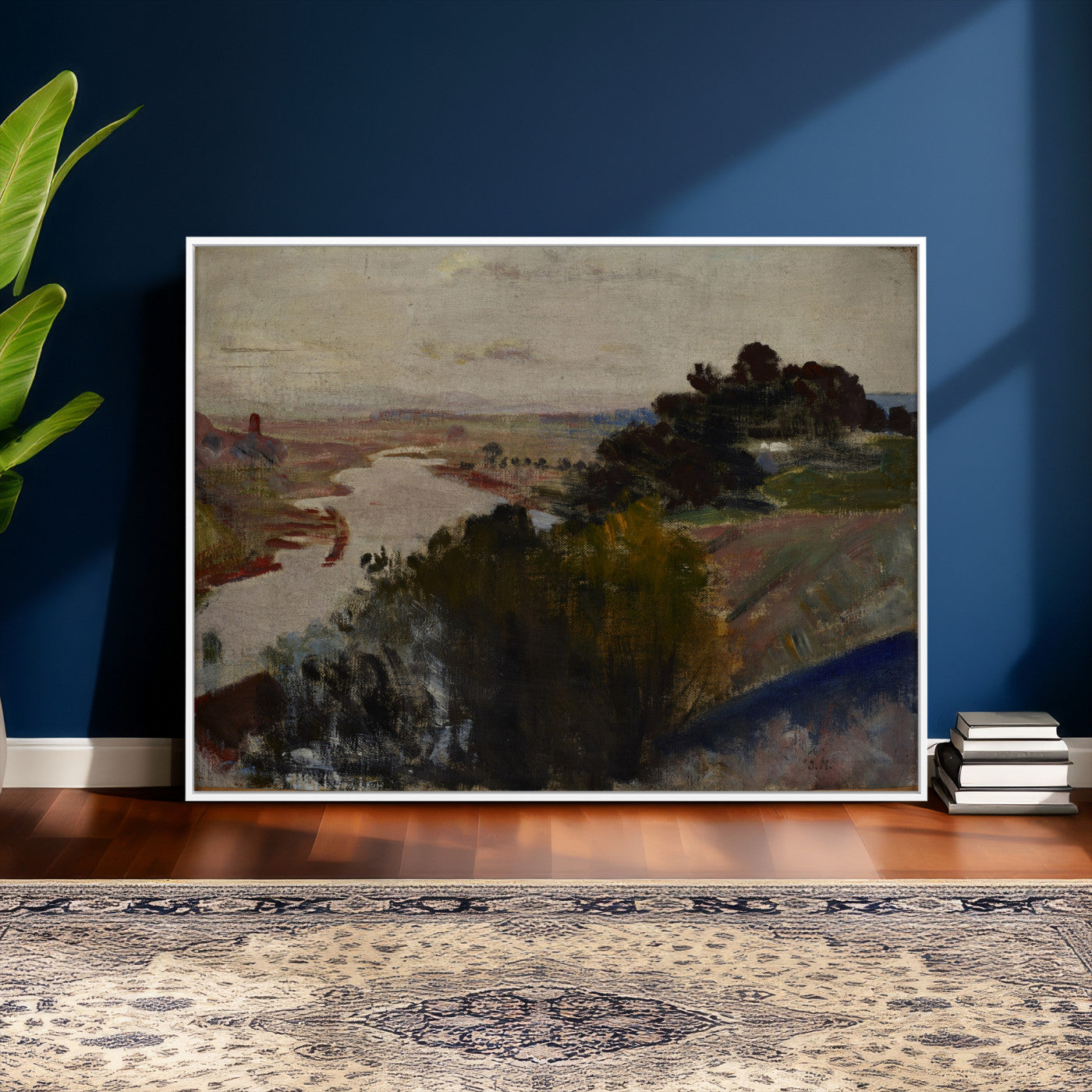 55507874-MGV-CV-36X24 - Jacek Malczewski Landscape at the Vistula Wall Art Canvas Print