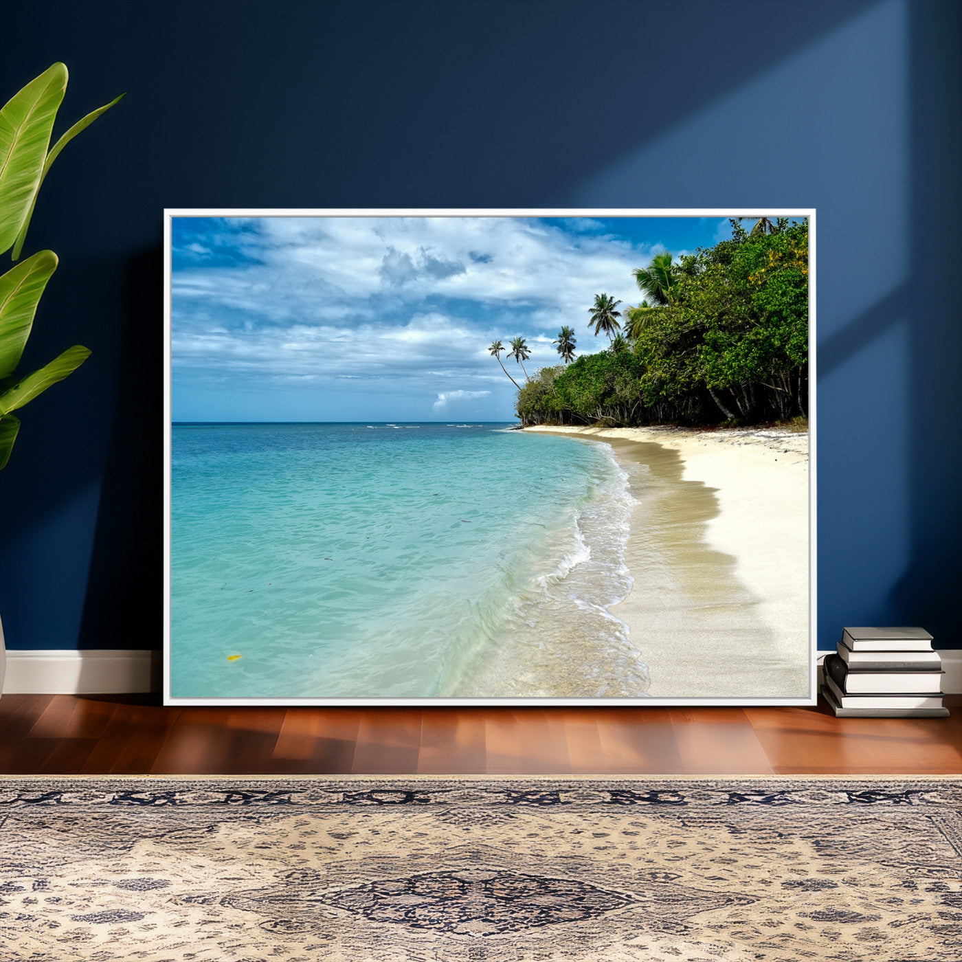 50626792-MGV-CV-36X24 - Puerto Rico Beach Paradise Wall Art – Tropical Coastal Print