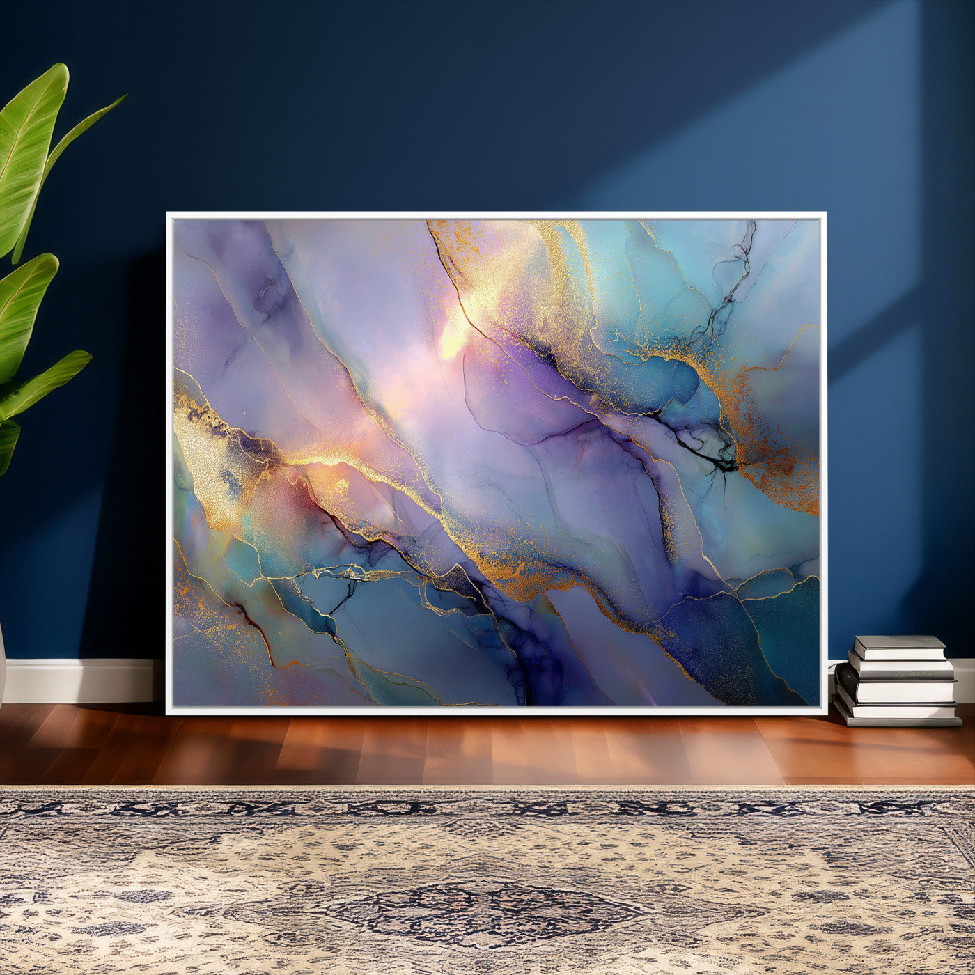 50939878-MGV-CV-36X24 - Colorful Abstract Canvas Wall Art Print, Vibrant Popup Color Art Print