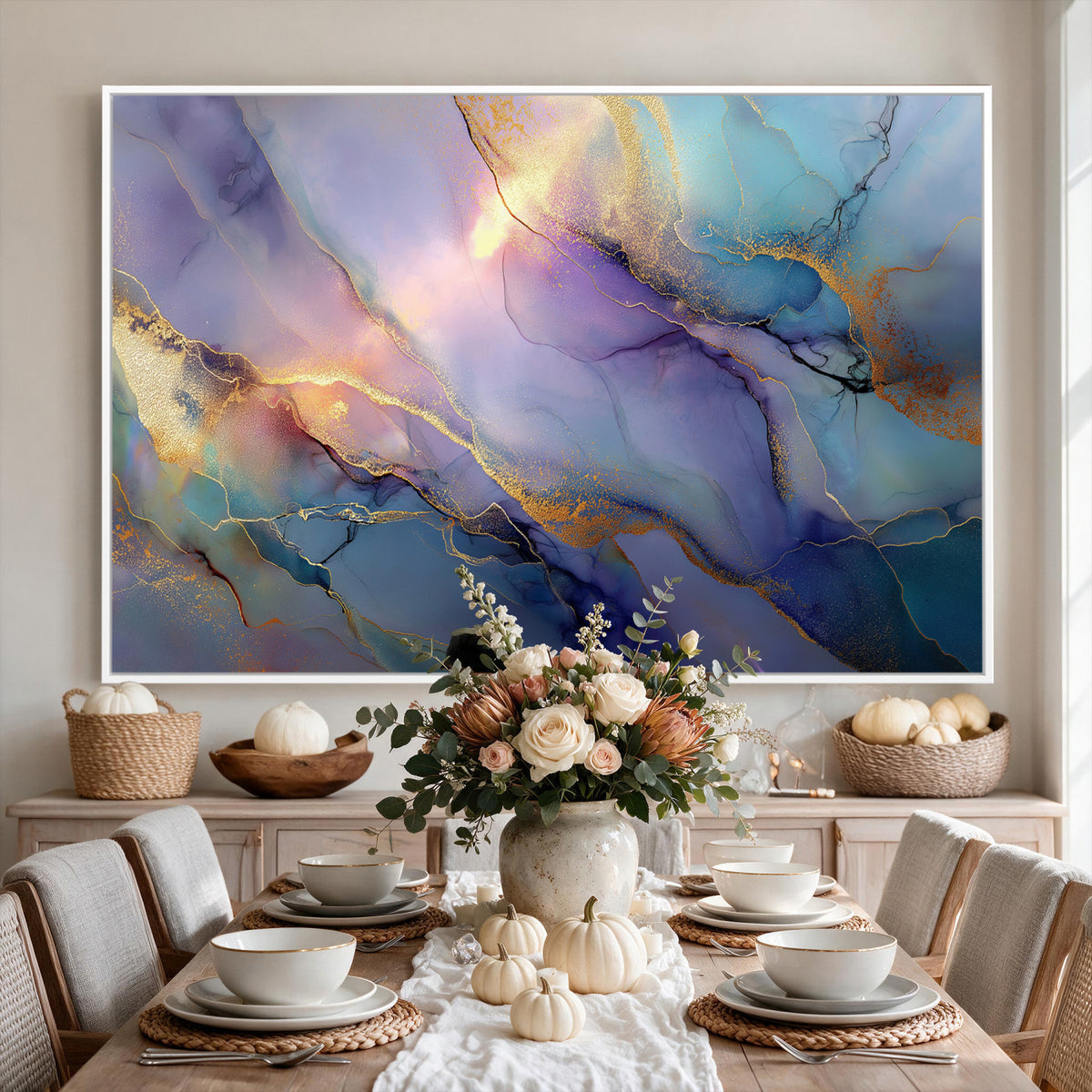 50939878-MGV-CV-36X24 - Colorful Abstract Canvas Wall Art Print, Vibrant Popup Color Art Print