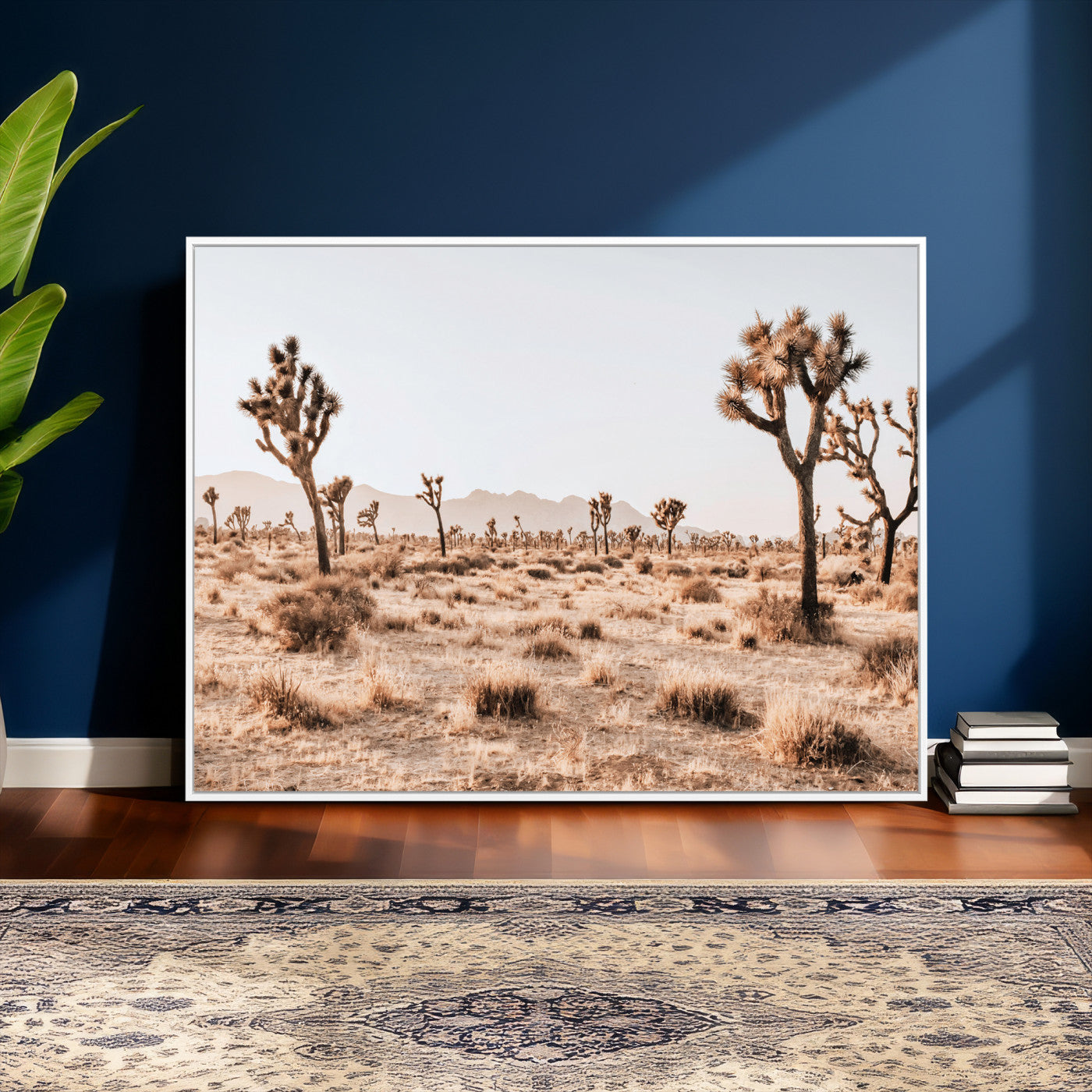 33549408-MGV-CV-36X24 - Joshua Tree Desert Canvas Wall Art Print, Desert Landscape Photography, Boho Southwest Wall Decor, Nature Canvas, Ready to Hang