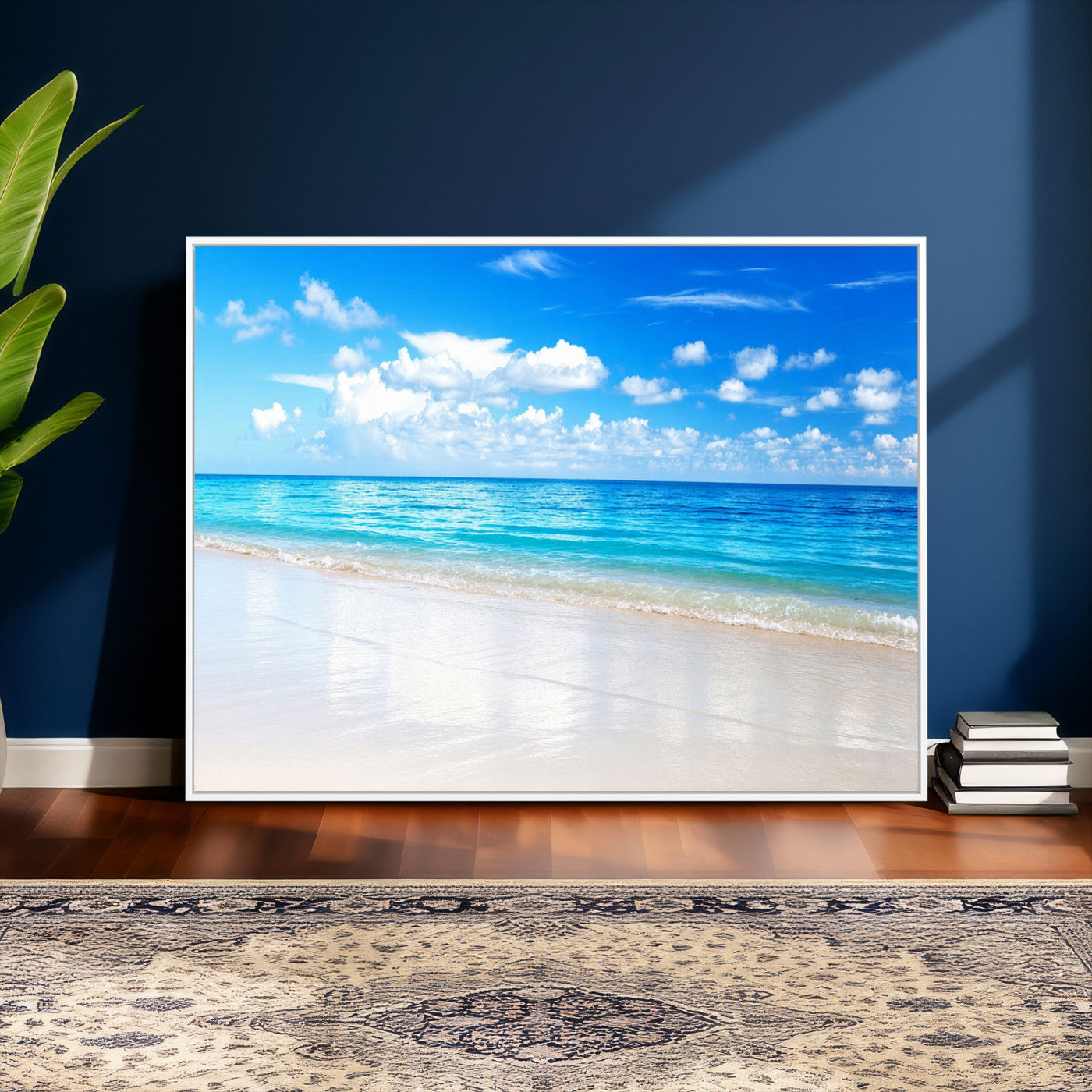 67491909-MGV-CV-36X24 - Tropical Beach Ocean Wall Art Canvas Print for Home Decor
