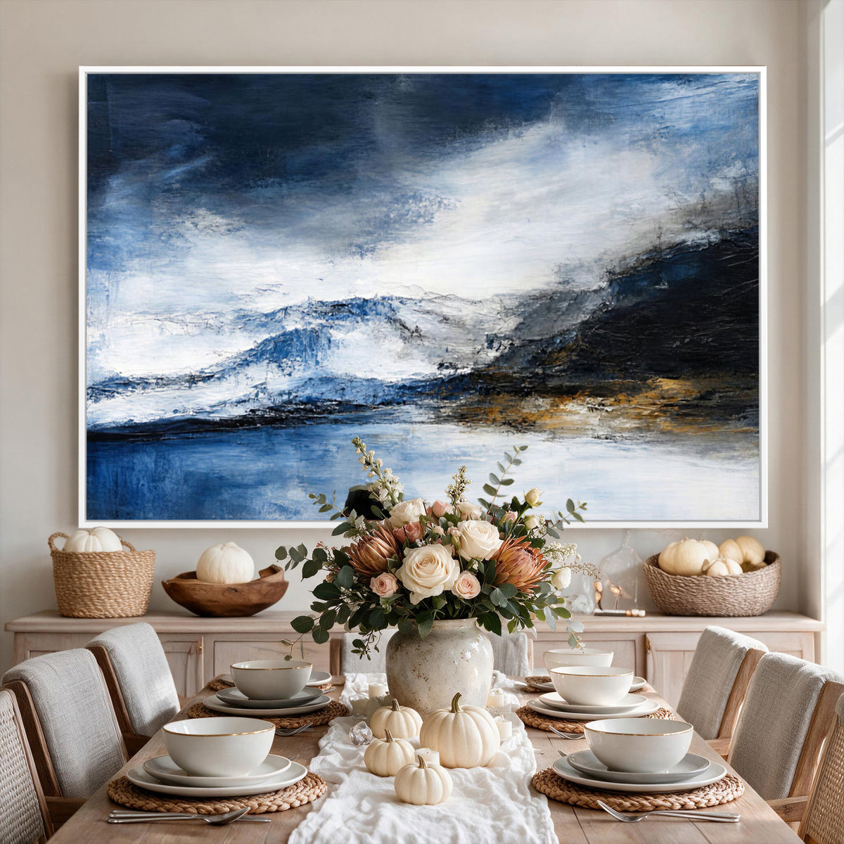 48142030-MGV-CV-36X24 - Extra Large Abstract Wall Art Canvas Print