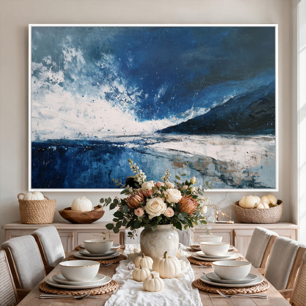 76136620-MGV-CV-36X24 - Extra Large Abstract Wall Art Canvas Print
