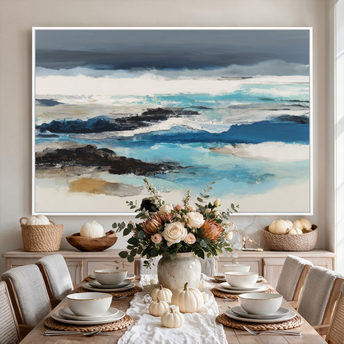 53645131-MGV-CV-36X24 - Extra Large Abstract Wall Art Canvas Print