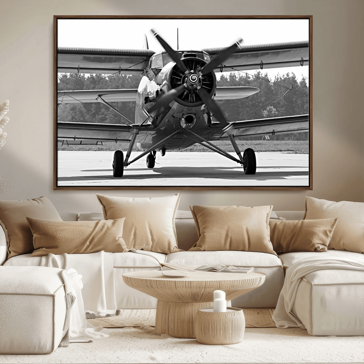 MGV-FC-36X24 - Wall Art Old War Plane Canvas Print